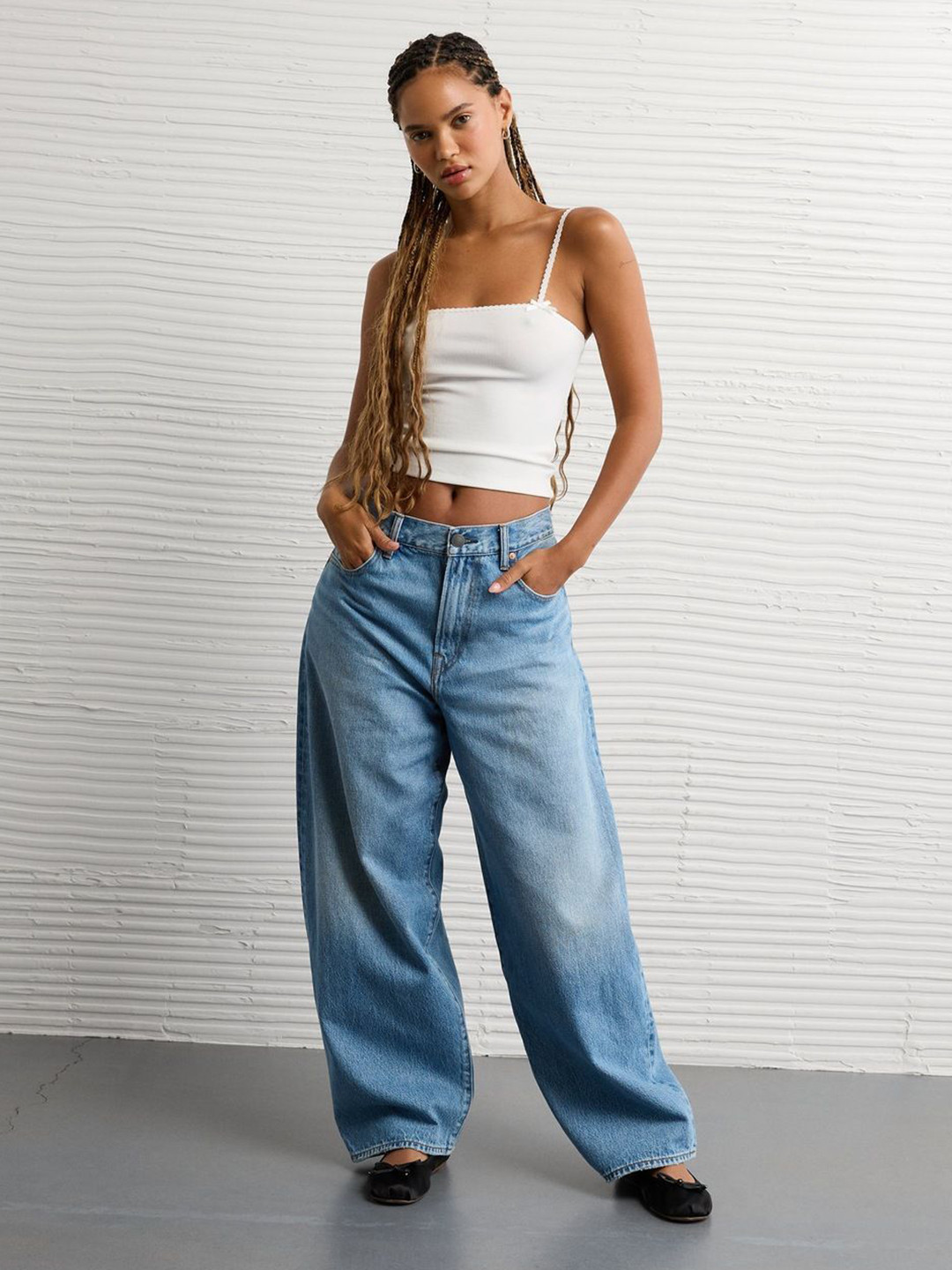 AMERICAN EAGLE OUTFITTERS Women Fitted Crop Top