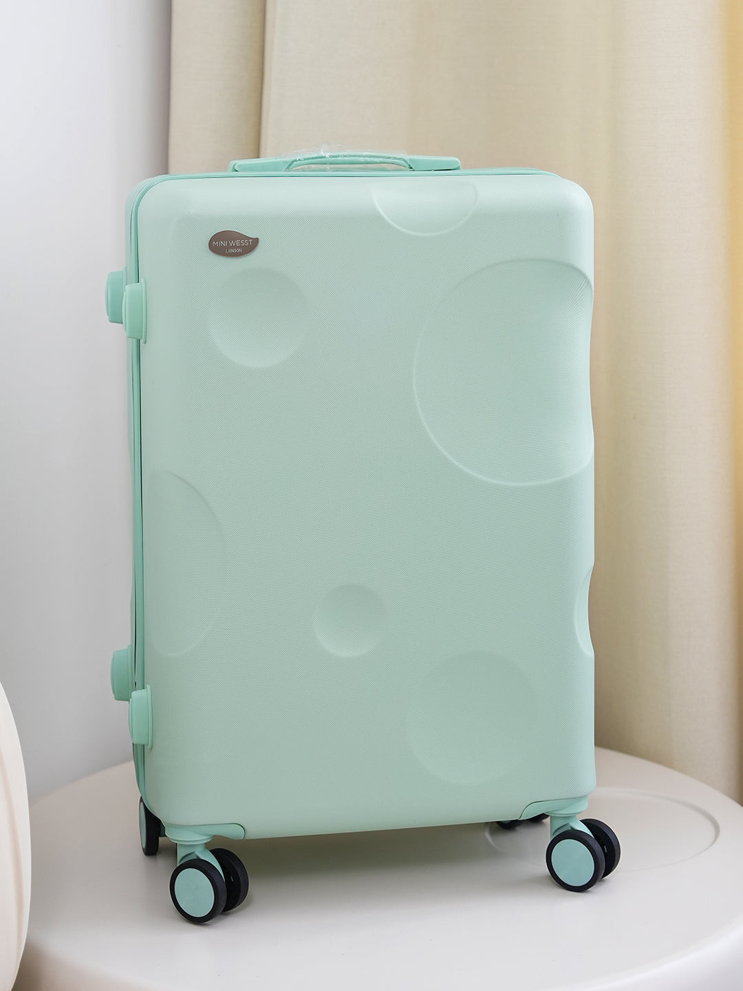 Mini west london The Moon Textured Hard-Sided Cabin Trolley Bag