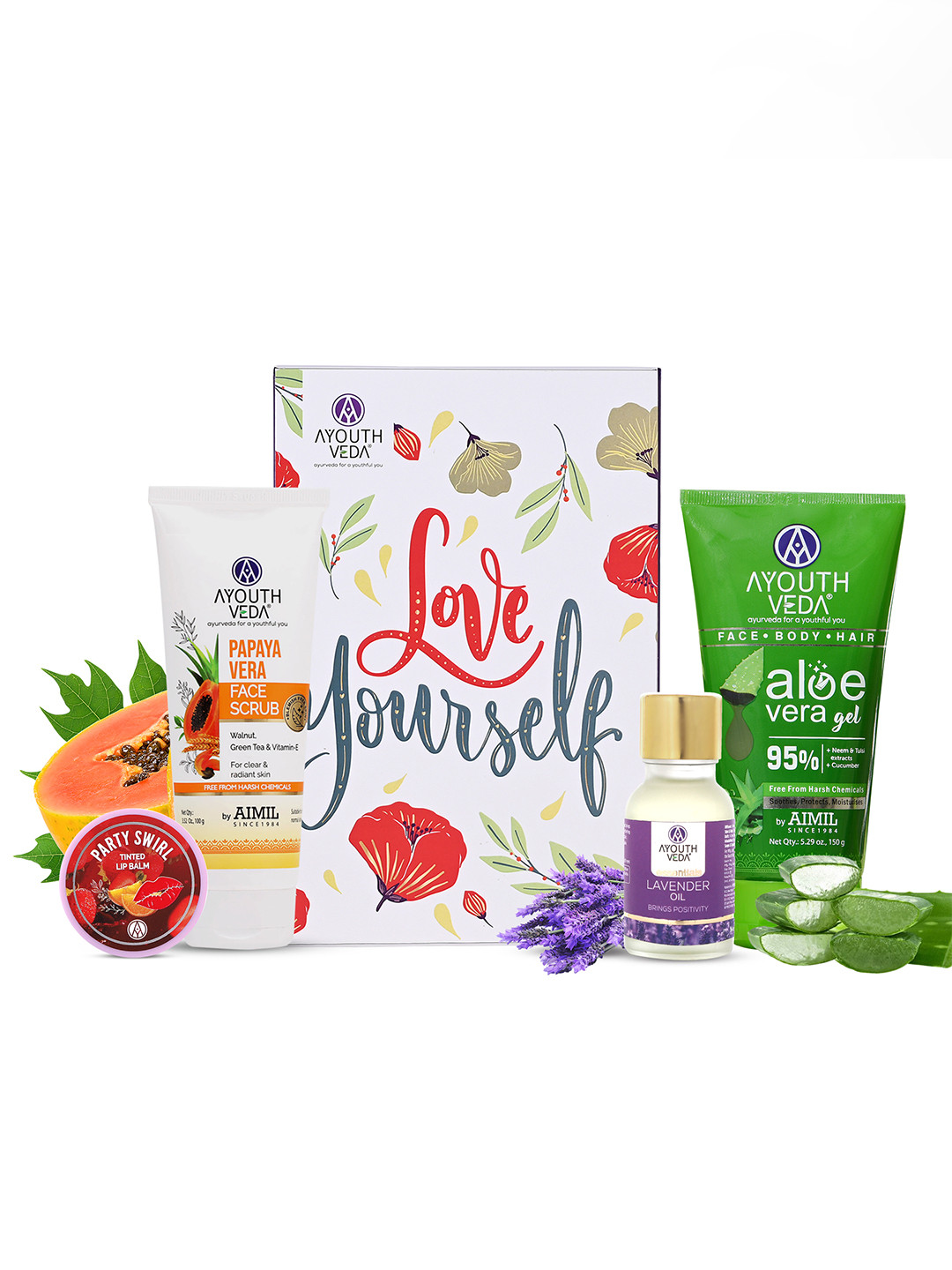 AYOUTHVEDA Set Of 4 Love Yourself Bath & Body Gift Set