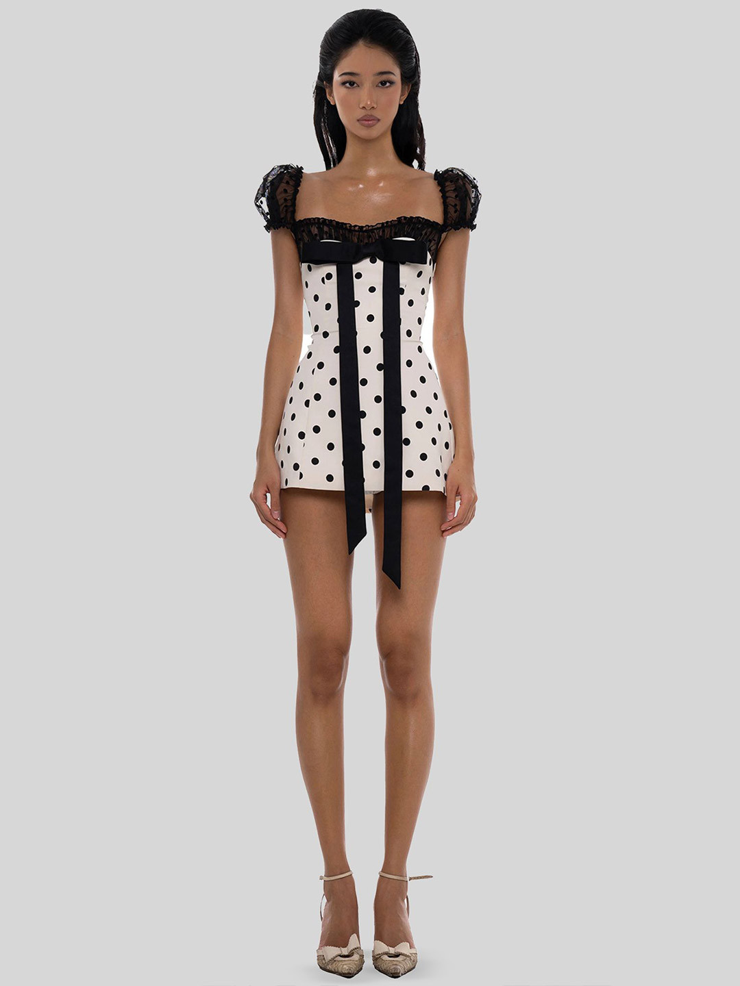 LULU & SKY Women Polka Dots Mini Party Dress