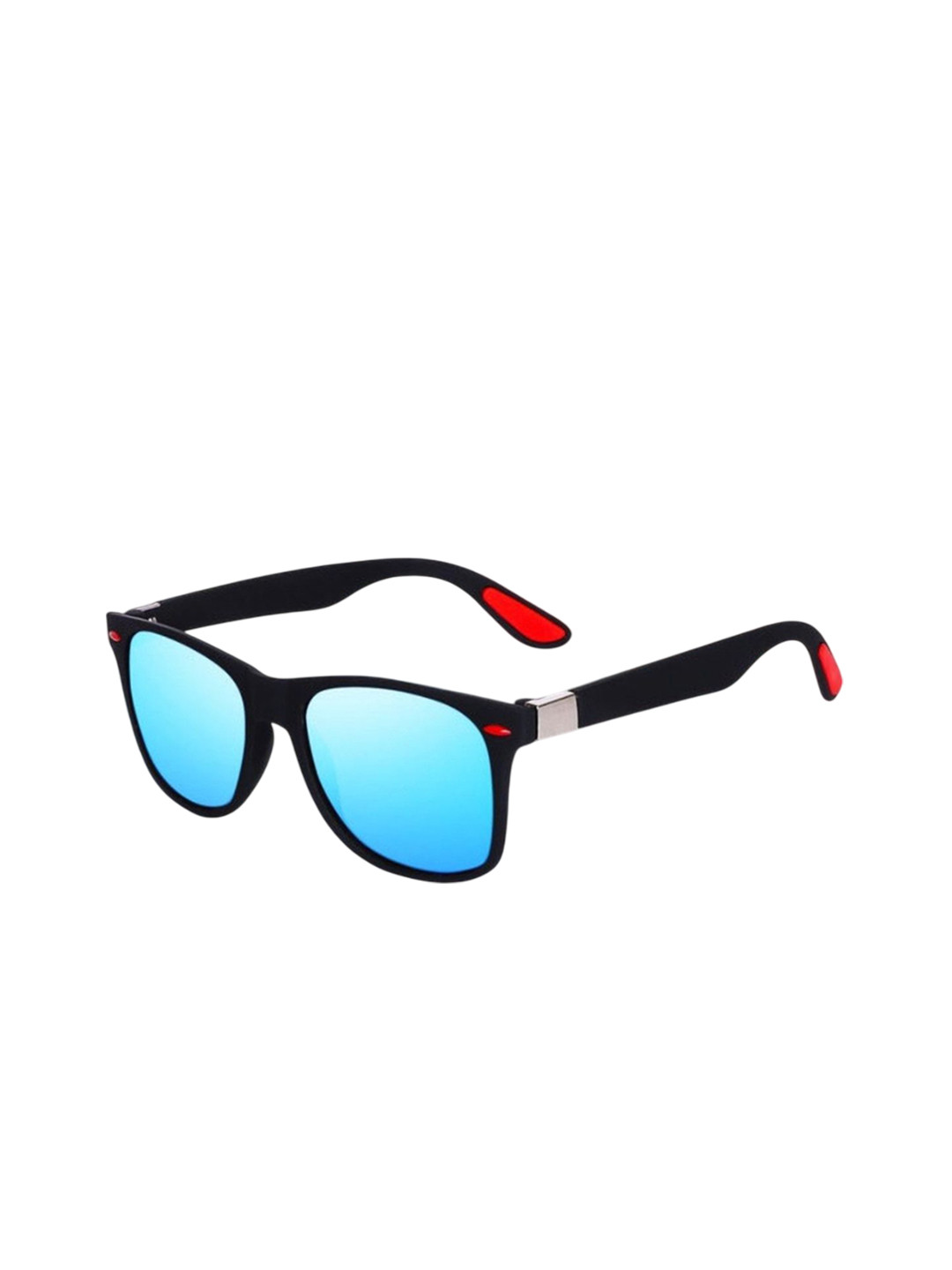 SPADEACES Unisex Polarised and UV Protected Wayfarer Sunglasses BLUE BLACK WAYFARAR-17_12