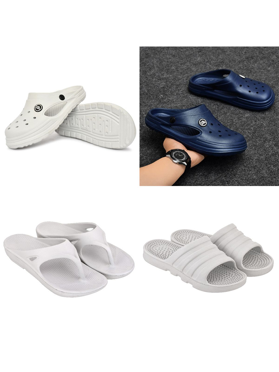 Feel alive Men Pack Of 3 Clogs