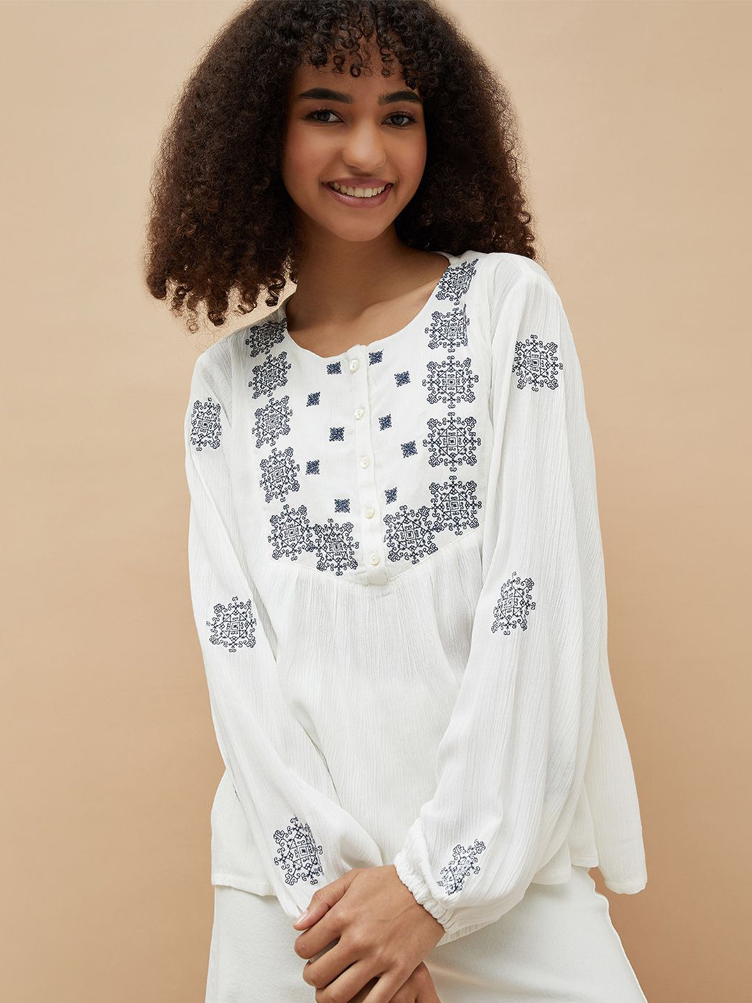 Colour Me by Women Printed Bohemian Tunic
