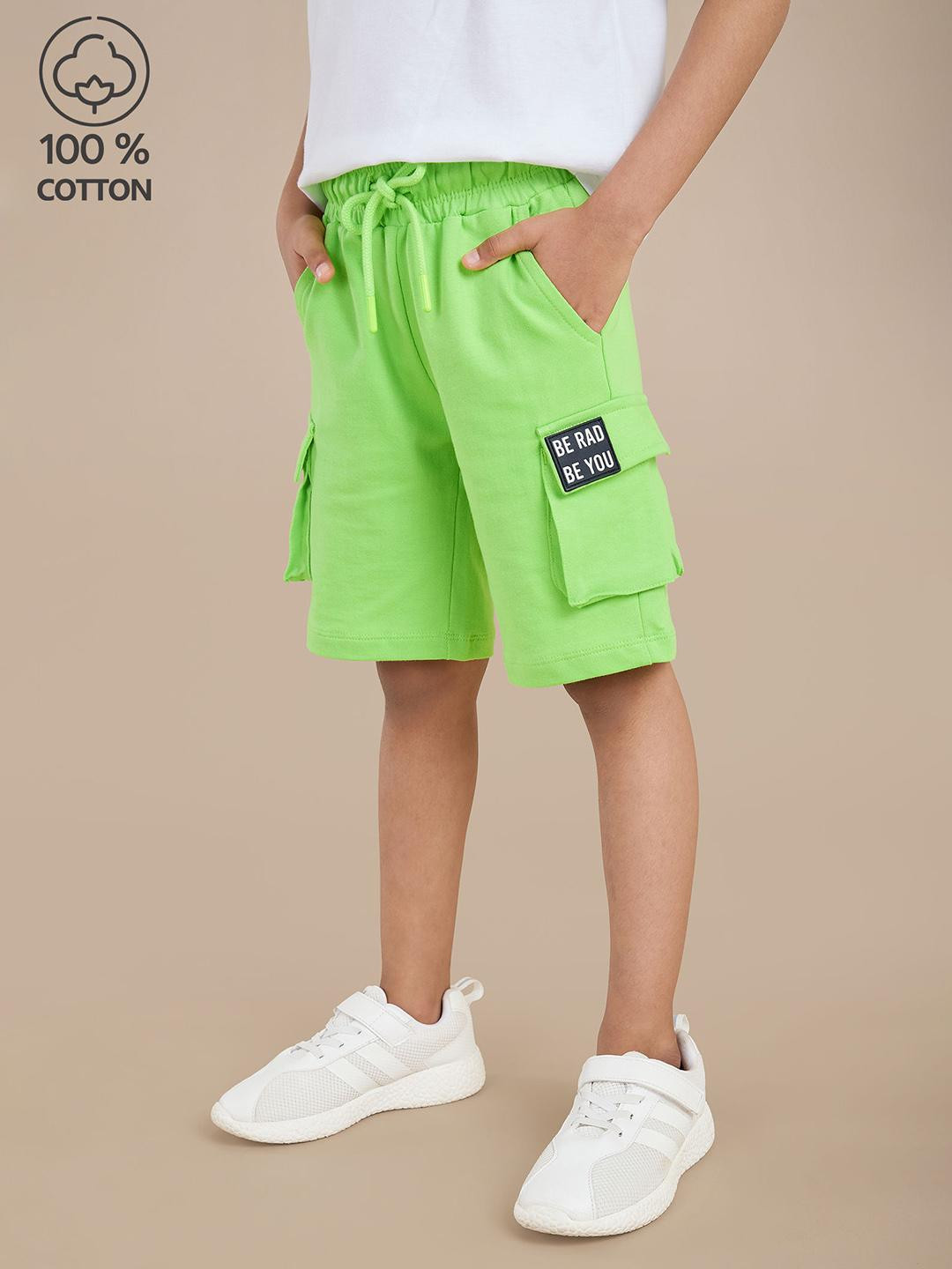 Hopscotch Boys Terry Cotton Cargo Pockets Shorts