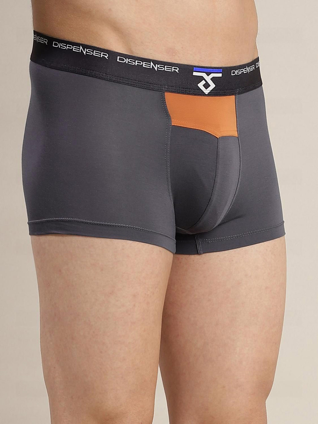 DISPENSER Men Mid Rise Breathability Trunks RE-S3-GREY-TRUNK-M