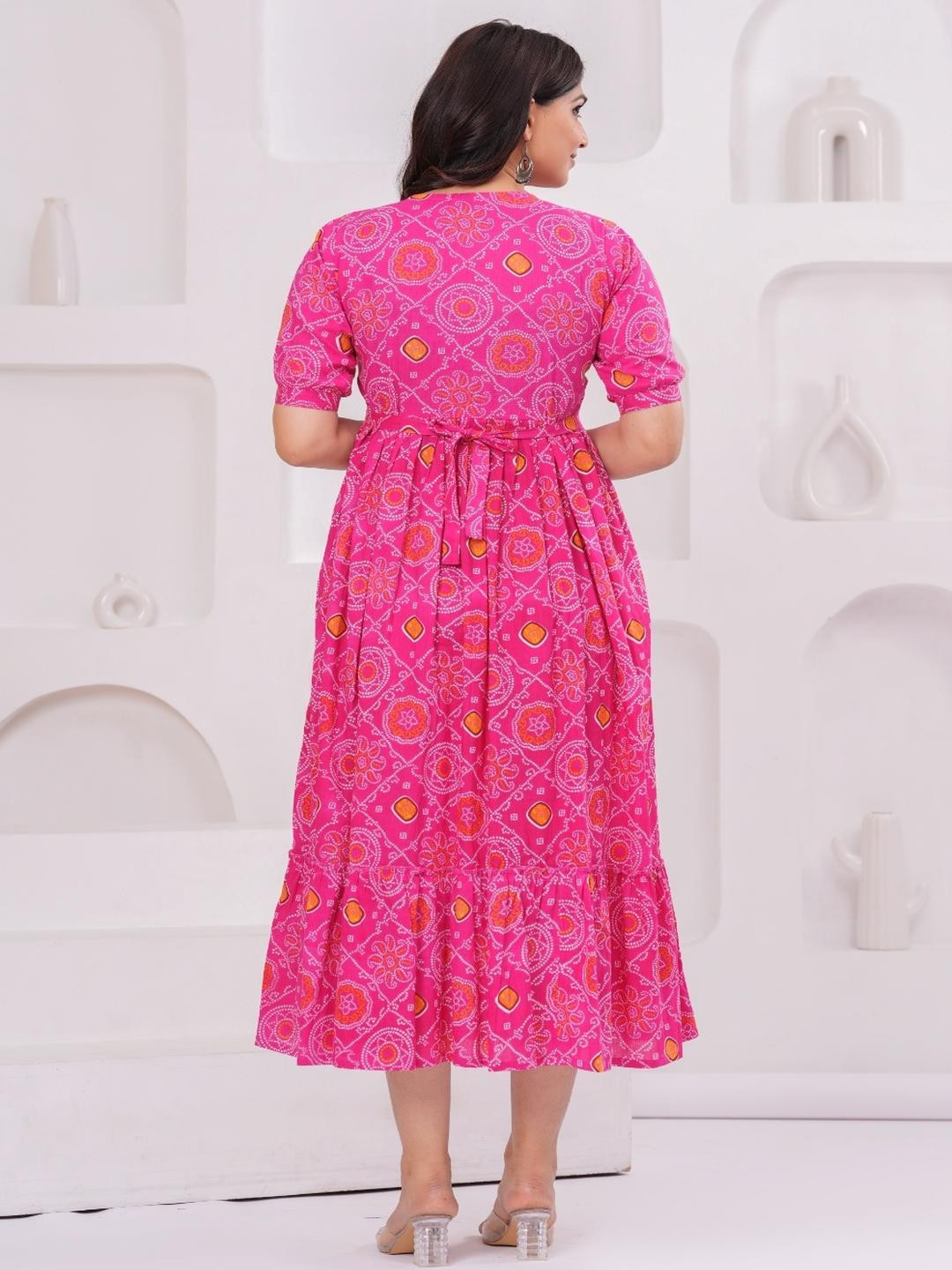 Style Heaven Women Print Fit & Flare Maxi Dress