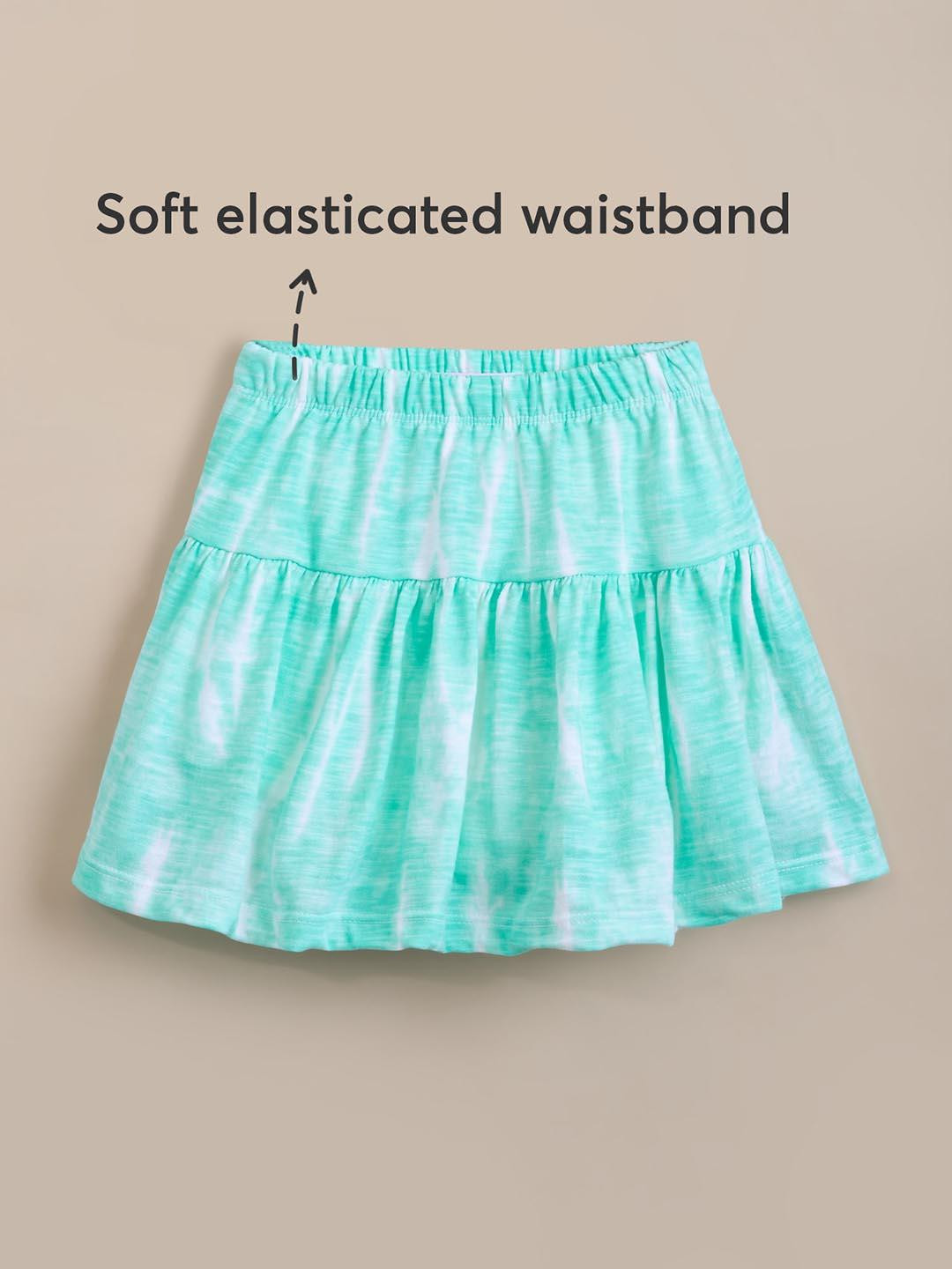 Hopscotch Mint Swirl Tie-Dye Skirt