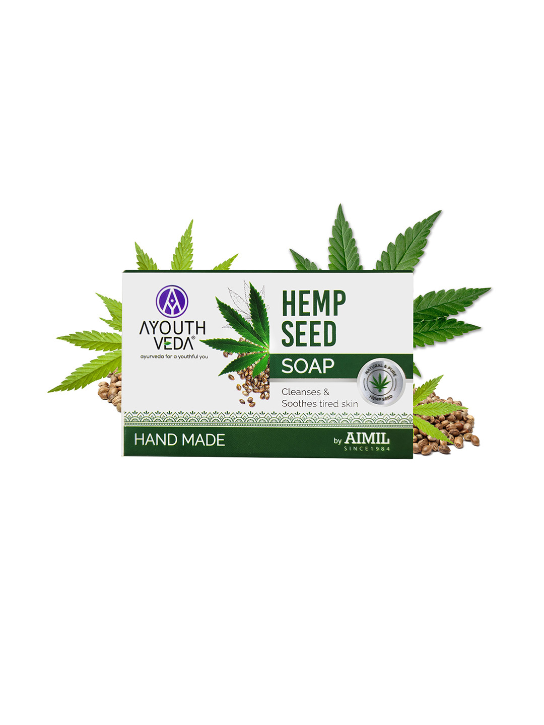 AYOUTHVEDA Set Of 2 Hema Seed Handmade Soap - 100 g Each