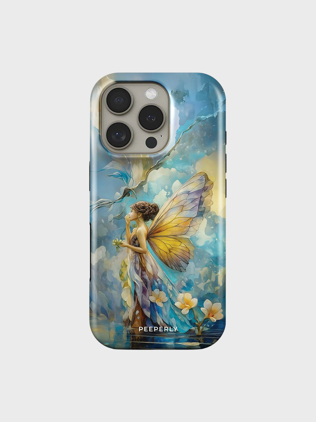 PEEPERLY Women Fairies Crystal Printed iPhone 14 Impact Resistant Back Case