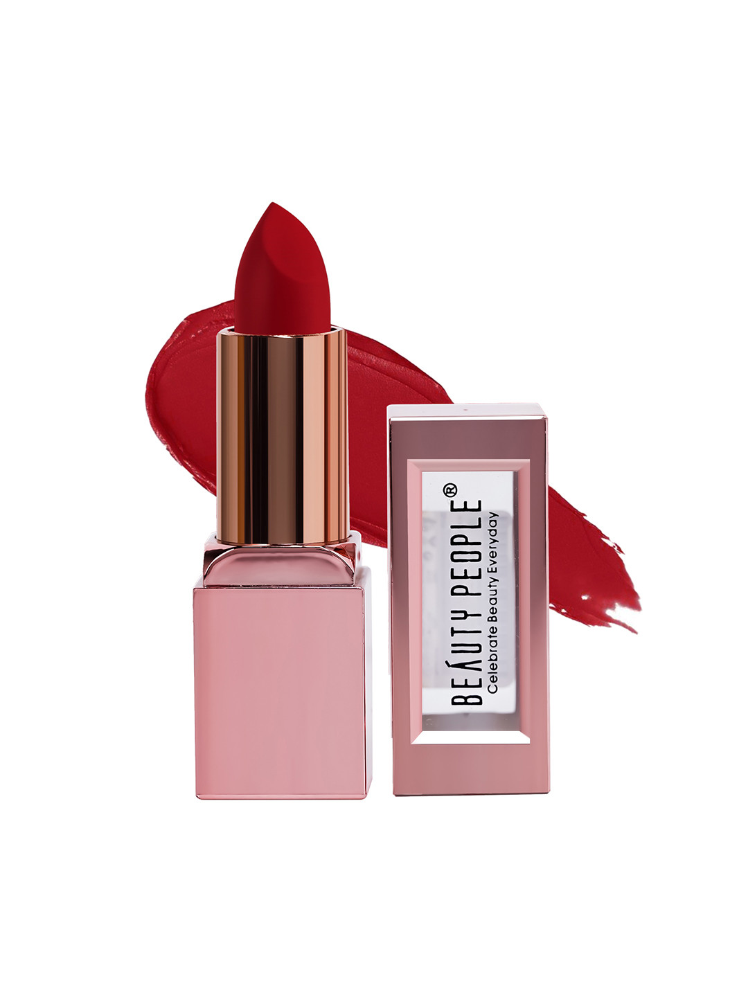 Beauty People Glorified Gold Matte Lipstick With Vitamin E- 3.8 g - Cherry Kiss