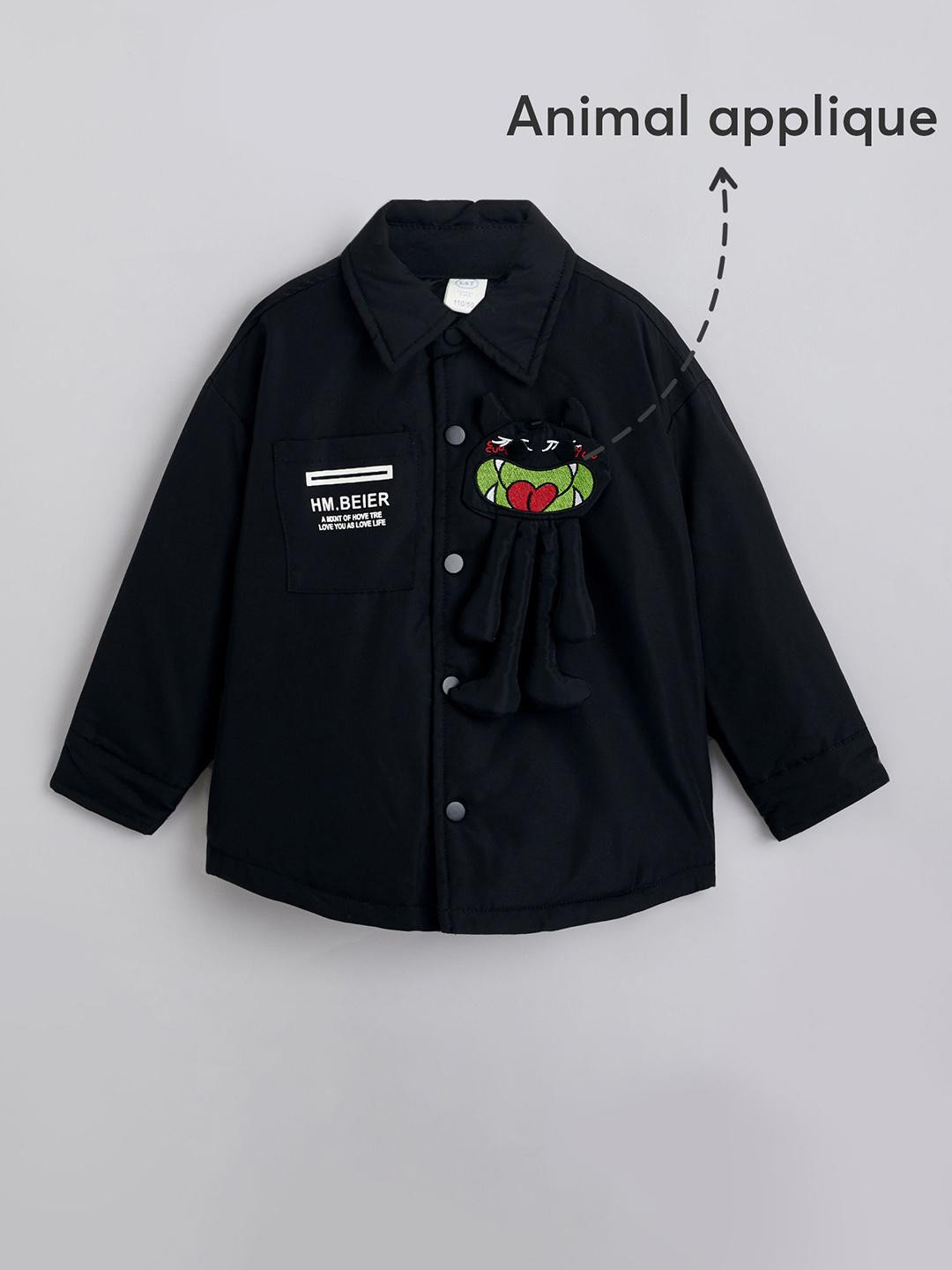 Hopscotch Boys Animal Applique Long Coat