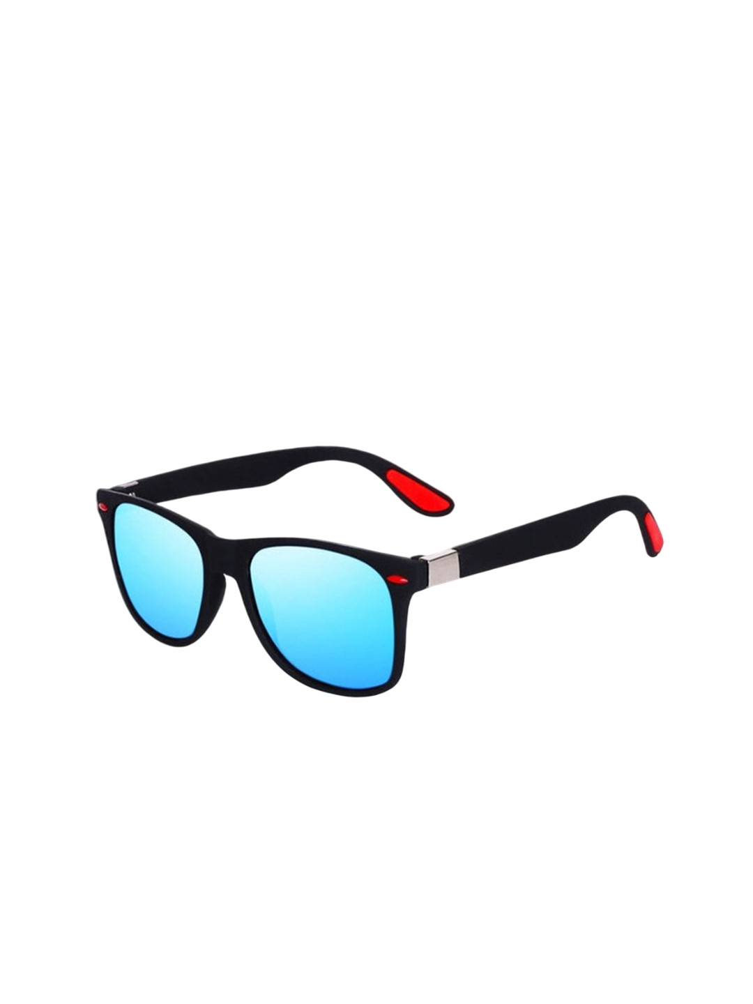 SPADEACES Unisex Polarised and UV Protected Wayfarer Sunglasses BLUE BLACK WAYFARAR-20_12