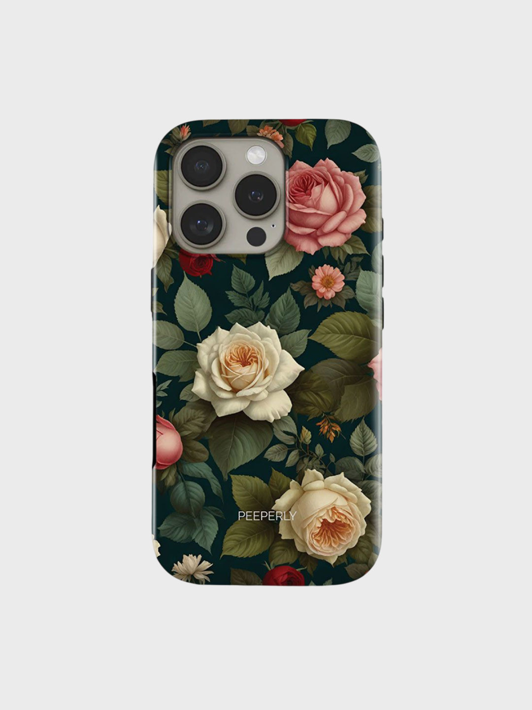 PEEPERLY Women Roseveil Printed Shockproof iPhone 14 Crystal Back Case