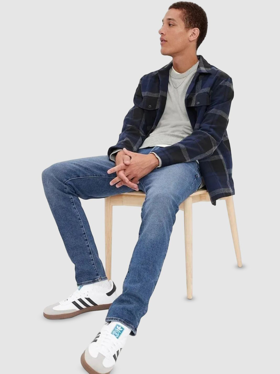 GAP Men Skinny-Fit Cotton Clean Look Mid-Rise Jeans