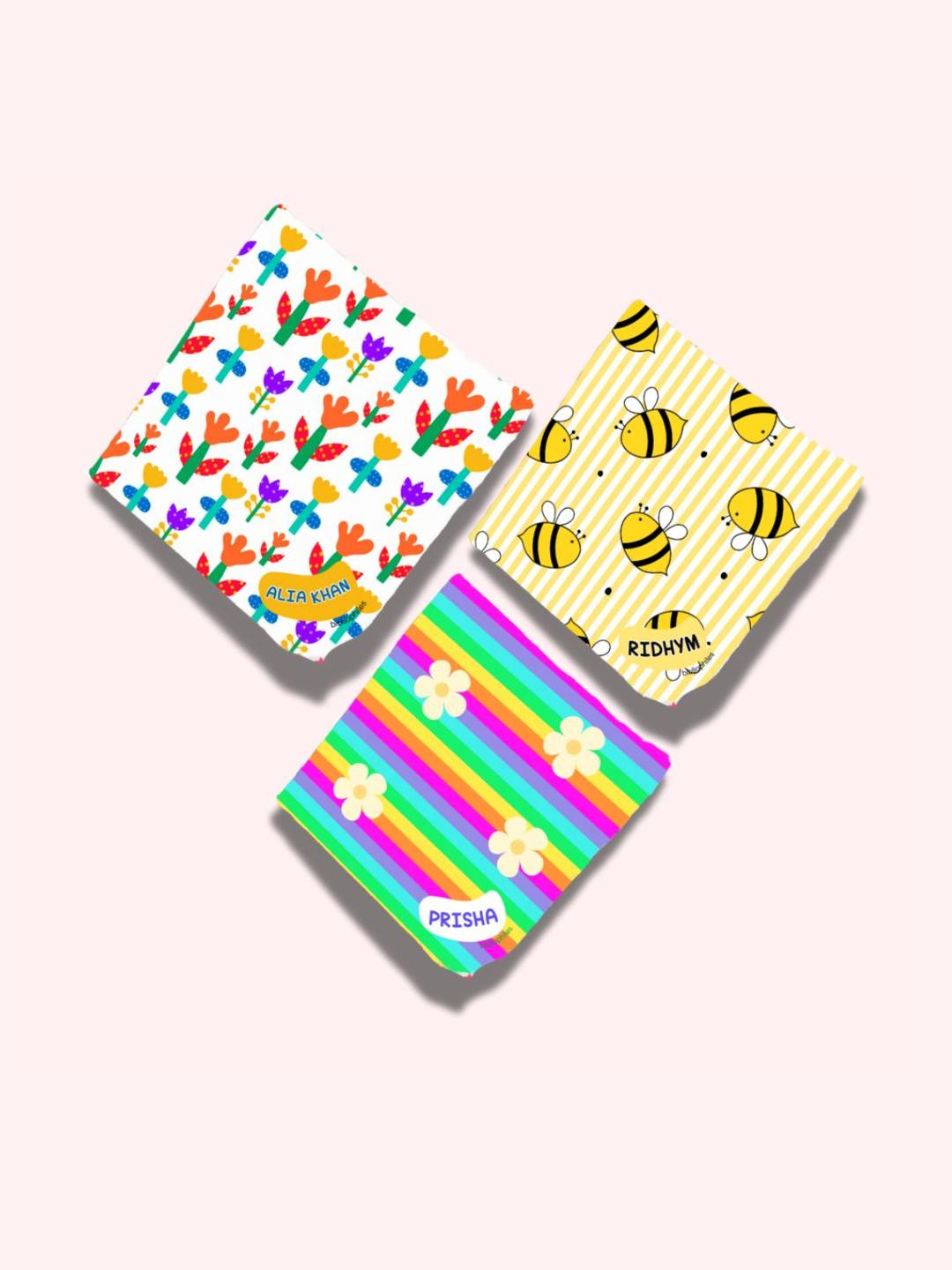 Bibliophiles Pack of 3 Cotton Handkerchief Set