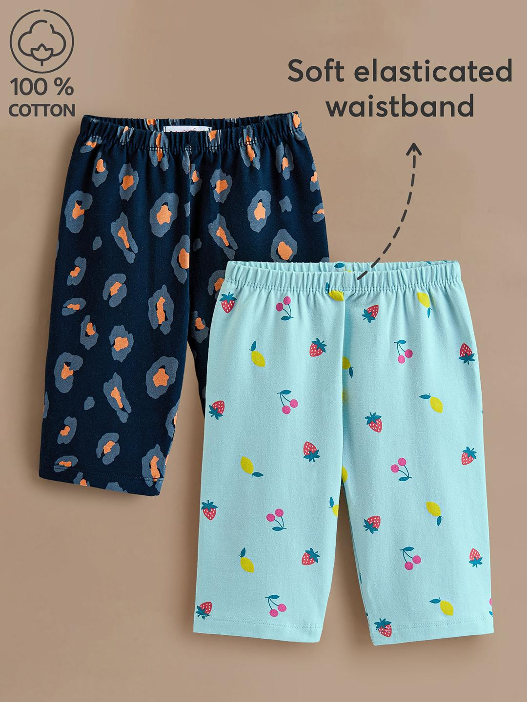 Hopscotch Girls Pack of 2 Sleepy Sloth Leggings