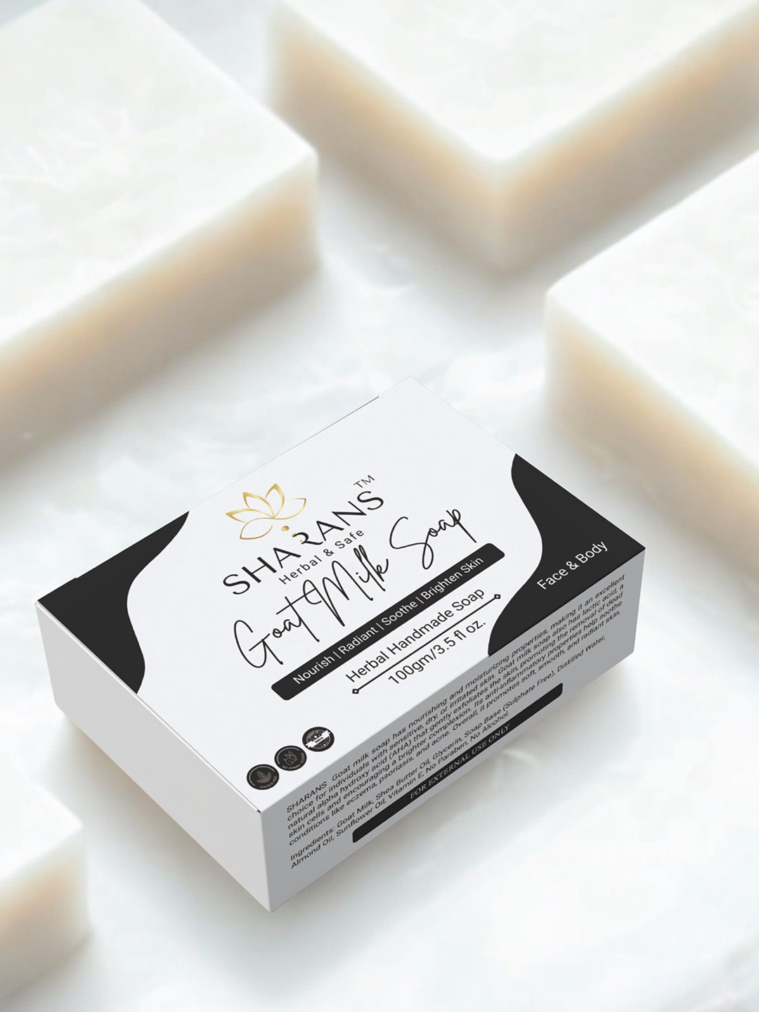 Sharans Set Of 3 Goat Milk Soap- 100 g Each