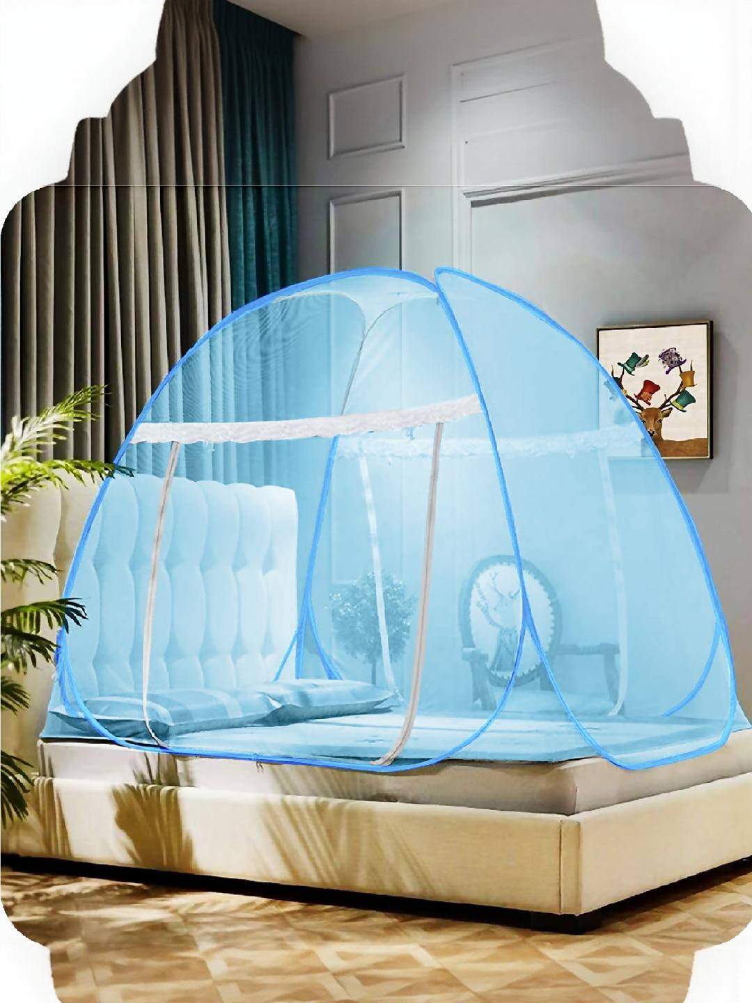 AD-RML Blue King Size Tent Mosquito Net