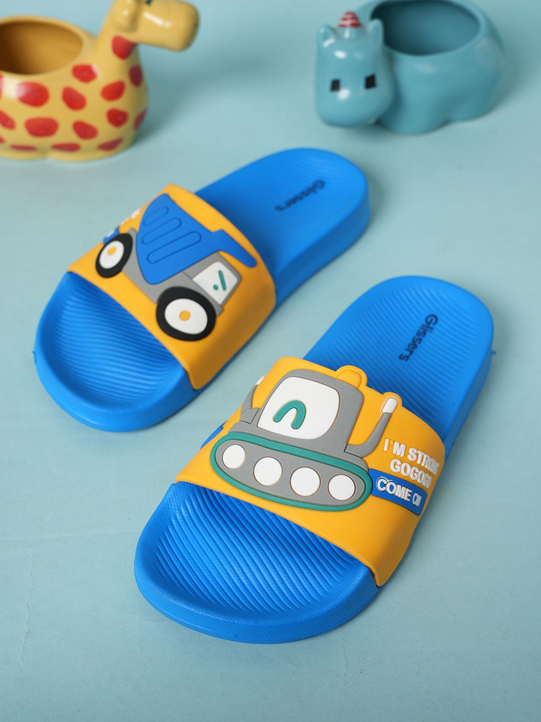 GLISSERS Kids Colourblocked Rubber Slip-On Flip Flops