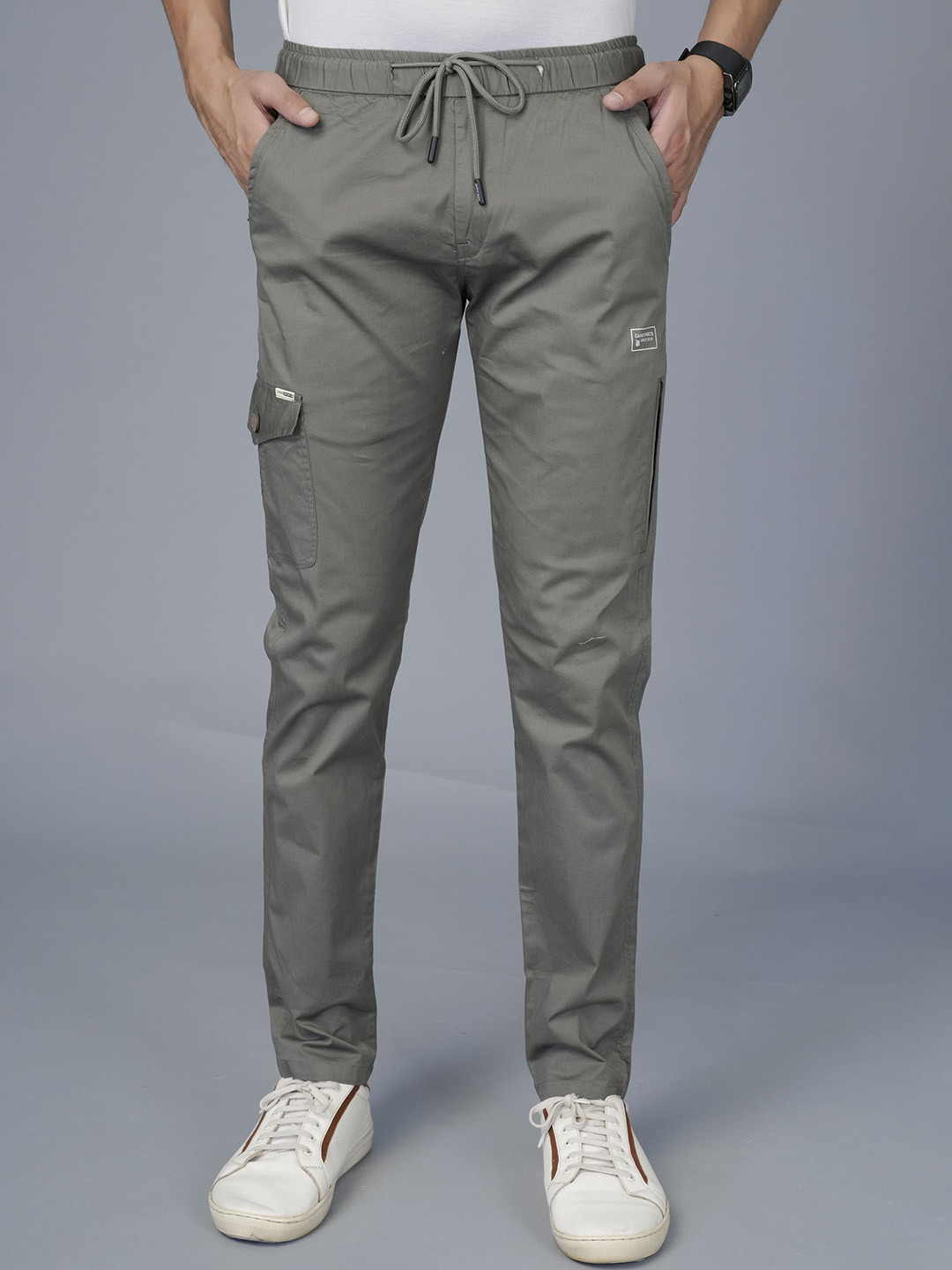 Cargo Sports Men Relaxed Mid-Rise Flat-Front Cotton Cargos
