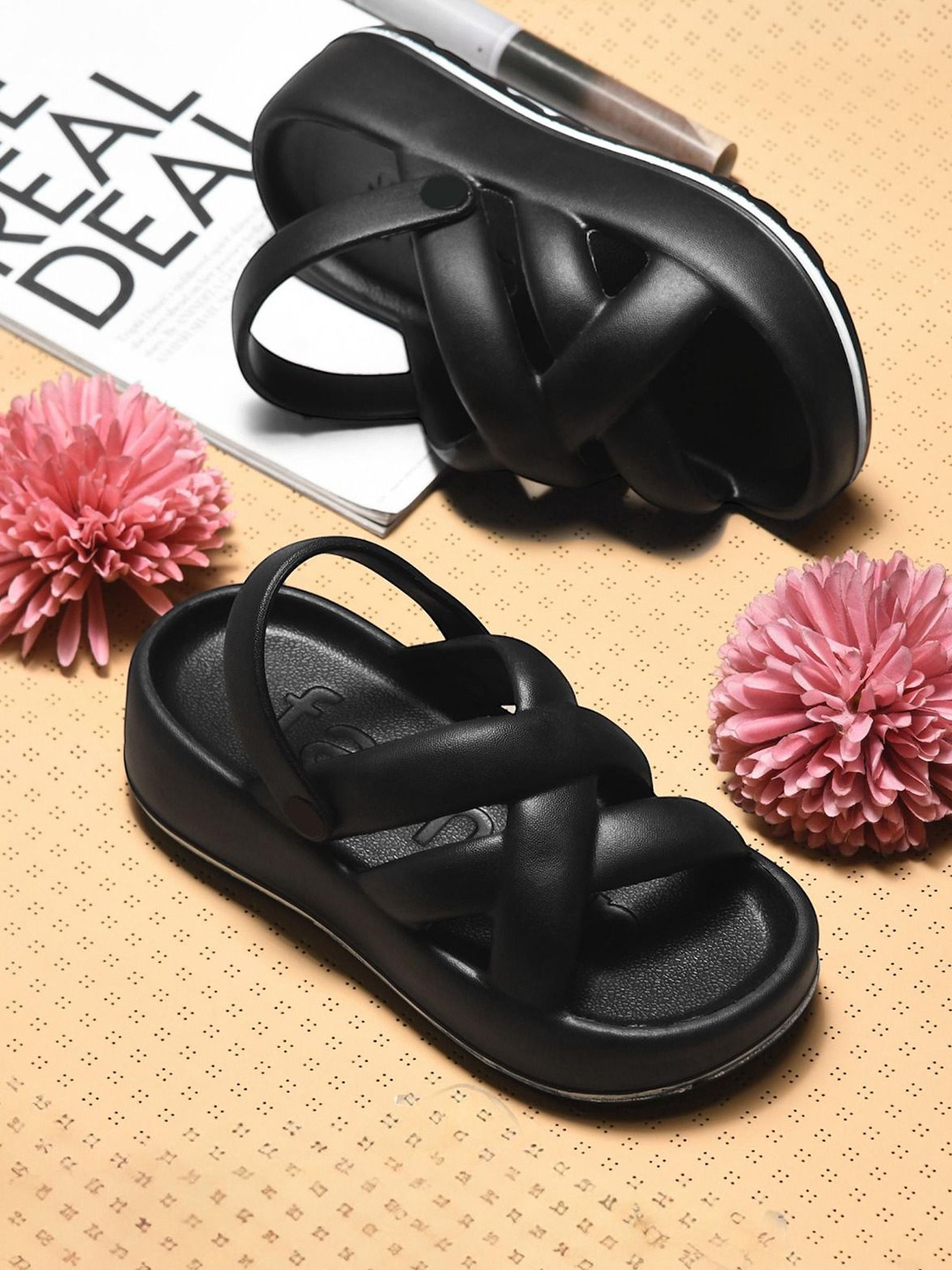 Deflow Women Round Toe Flip-Flops