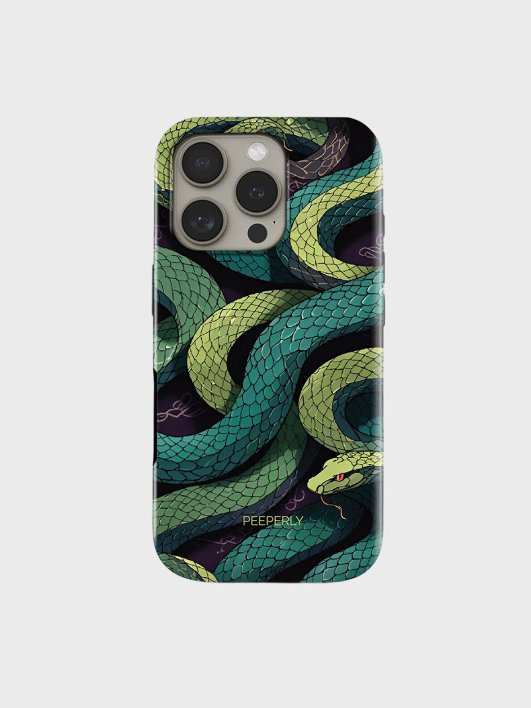 PEEPERLY Women Poison Charm Abstract Printed Impact Resistant iPhone 14 Crystal Back Case