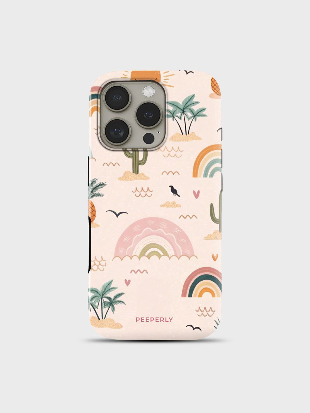 PEEPERLY Women Desert Oyasis Printed iPhone 14 Impact Resistant Back Case