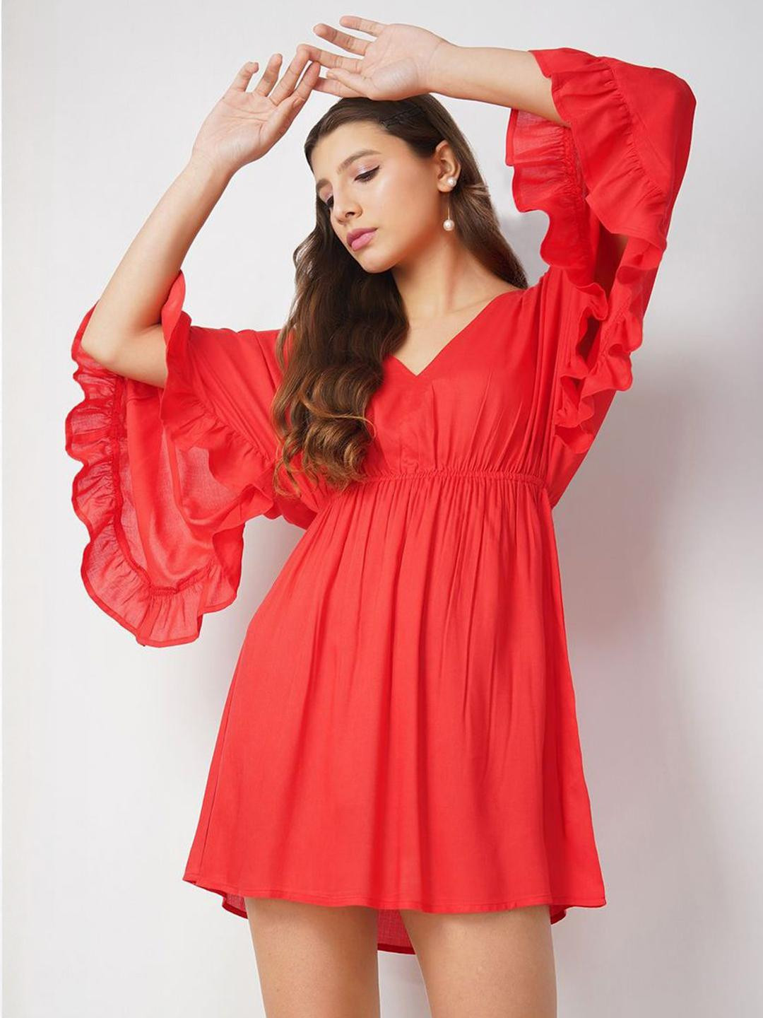 HERE&NOW Women Viscose Rayon A-Line Dresses