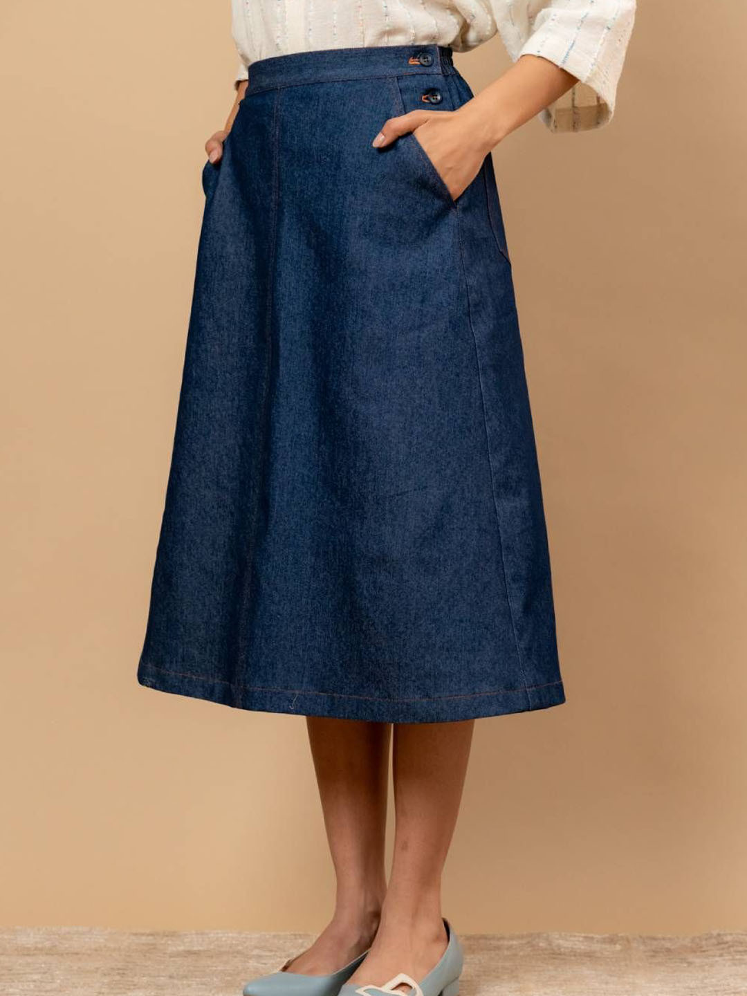 Doodlage Women Starglade Denim Skirt