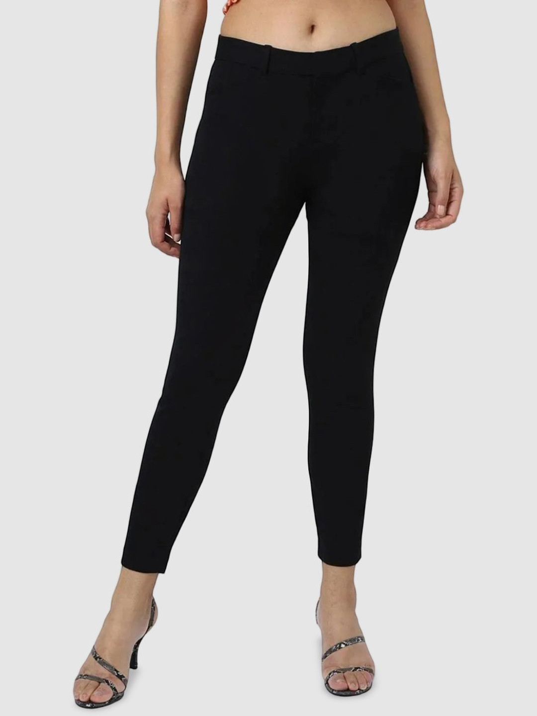 GAP Women Mid-Rise Skinny-Fit Cigarette Trousers