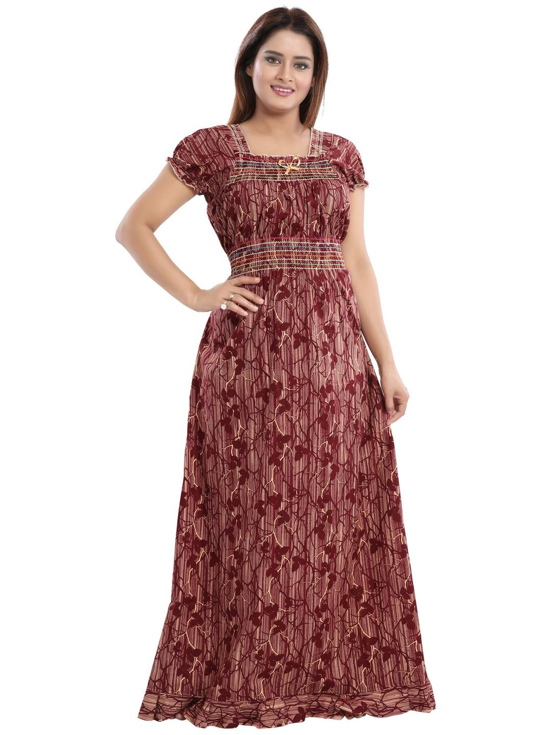Inner Beats Women Cotton Blend Nightdress