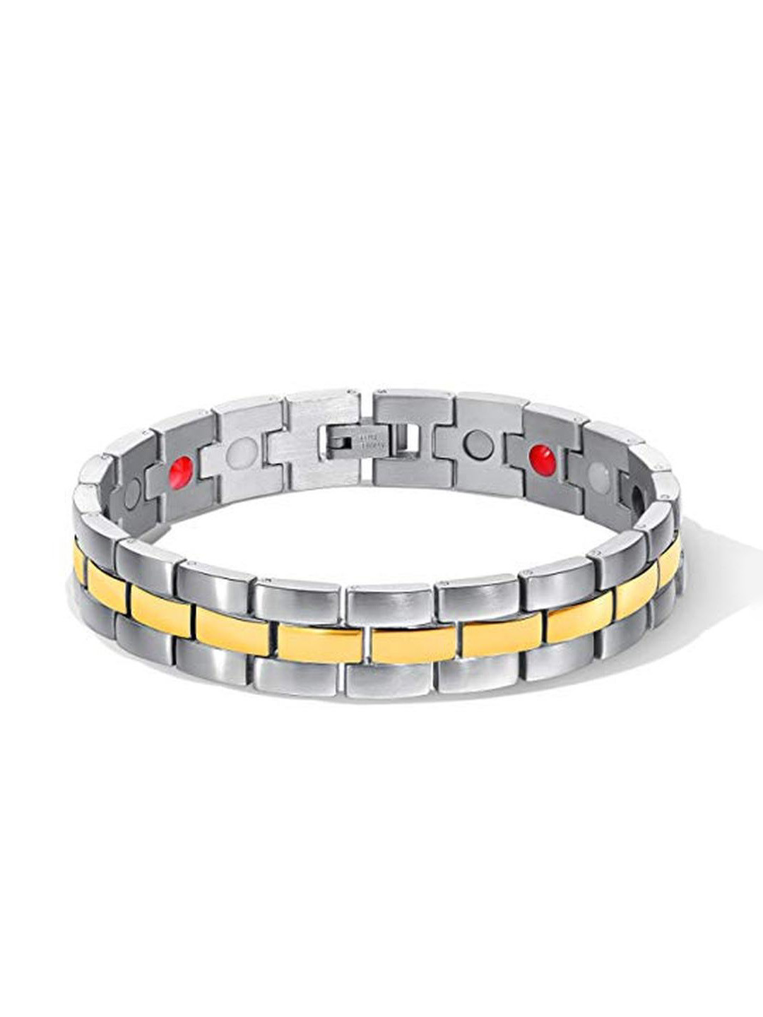 Moneekar Jewels Men Stainless Steel Bangle-Style Bracelet