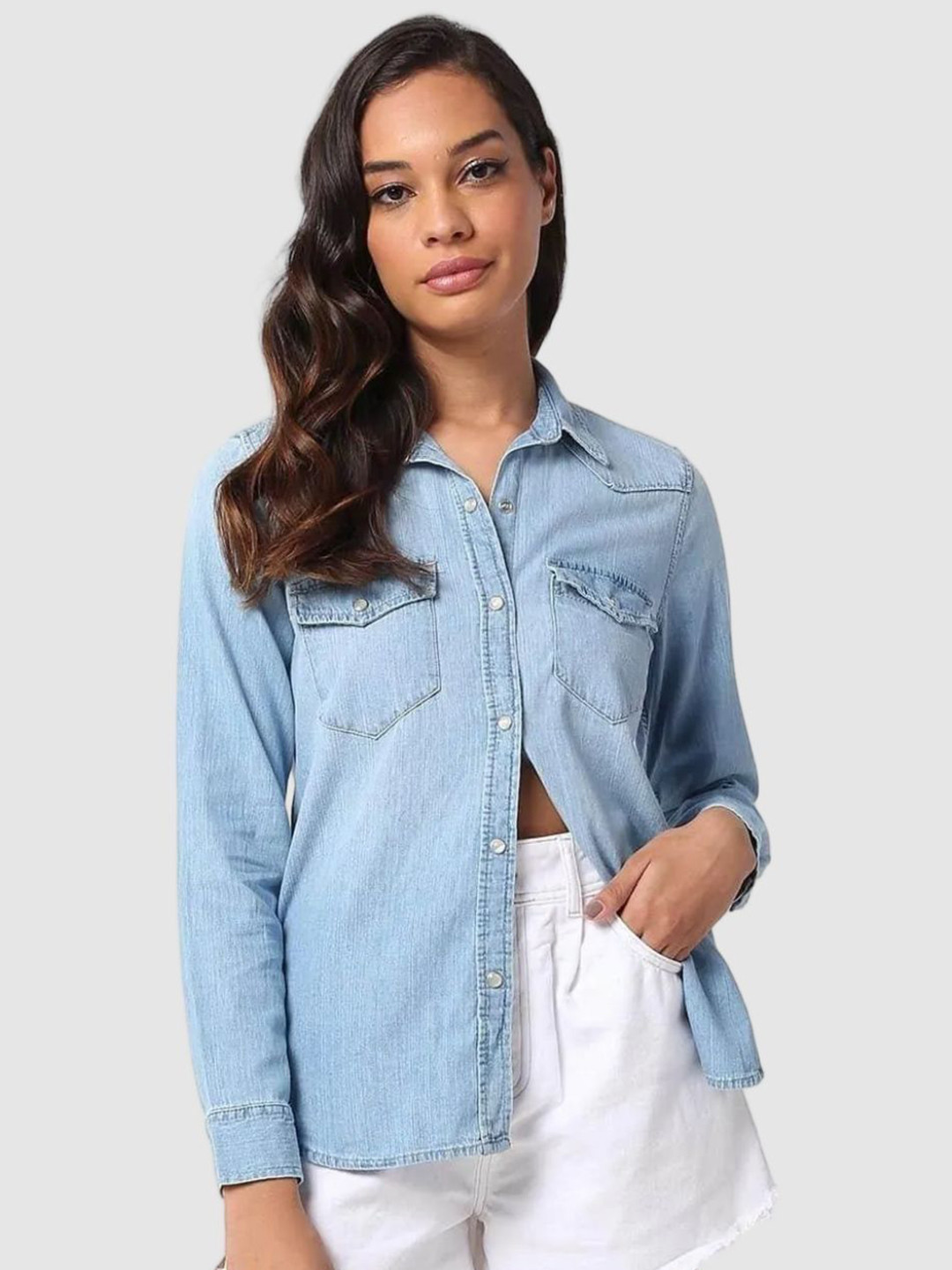 GAP Classic Pure Cotton Denim Button-Down Shirt