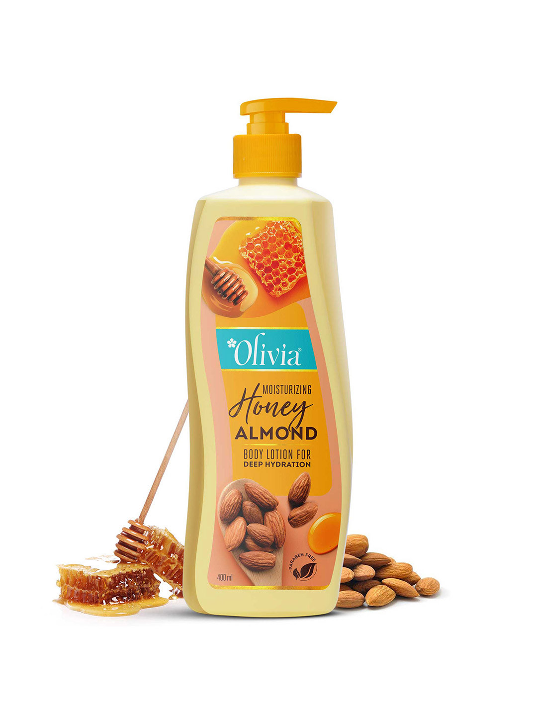 Olivia Honey Almond Moisturizer Body Lotion- 400 ml