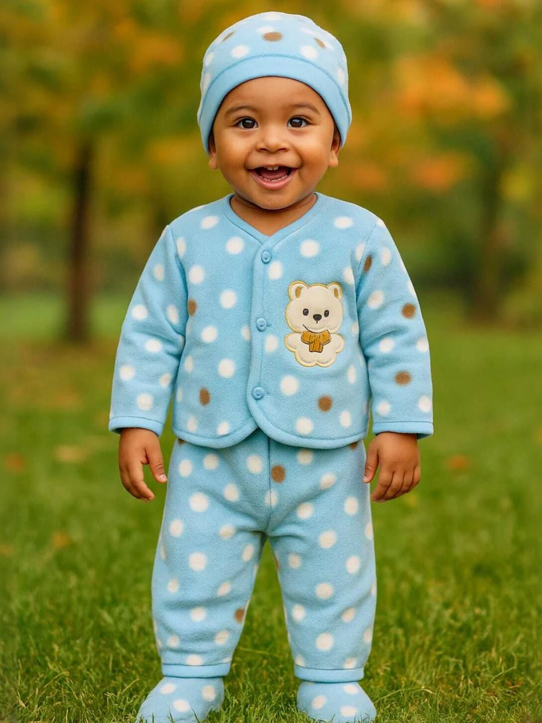 Fly Step Boys Cotton Blend Printed Clothing Set