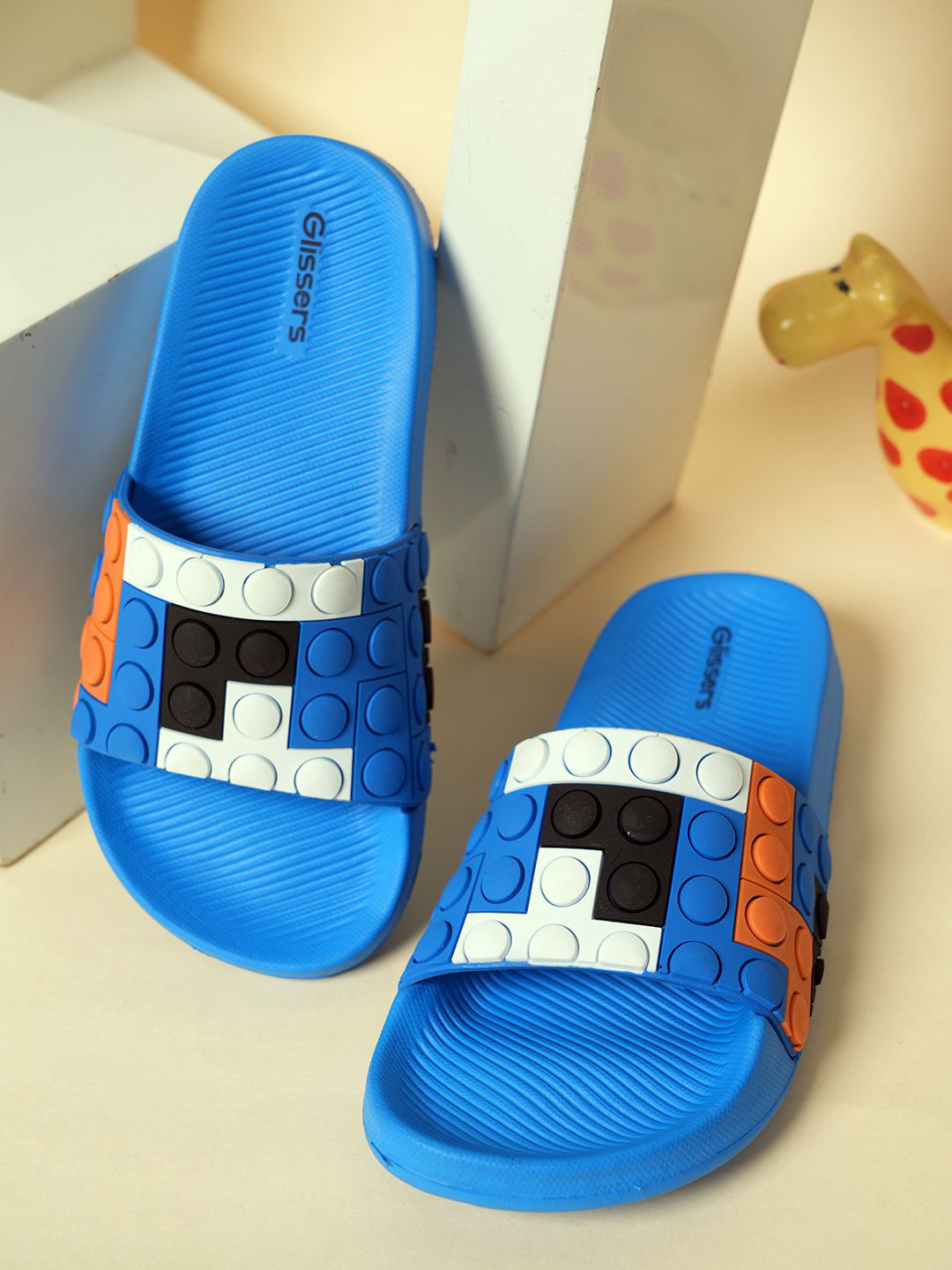 GLISSERS Kids Colourblocked Lego Design Sliders