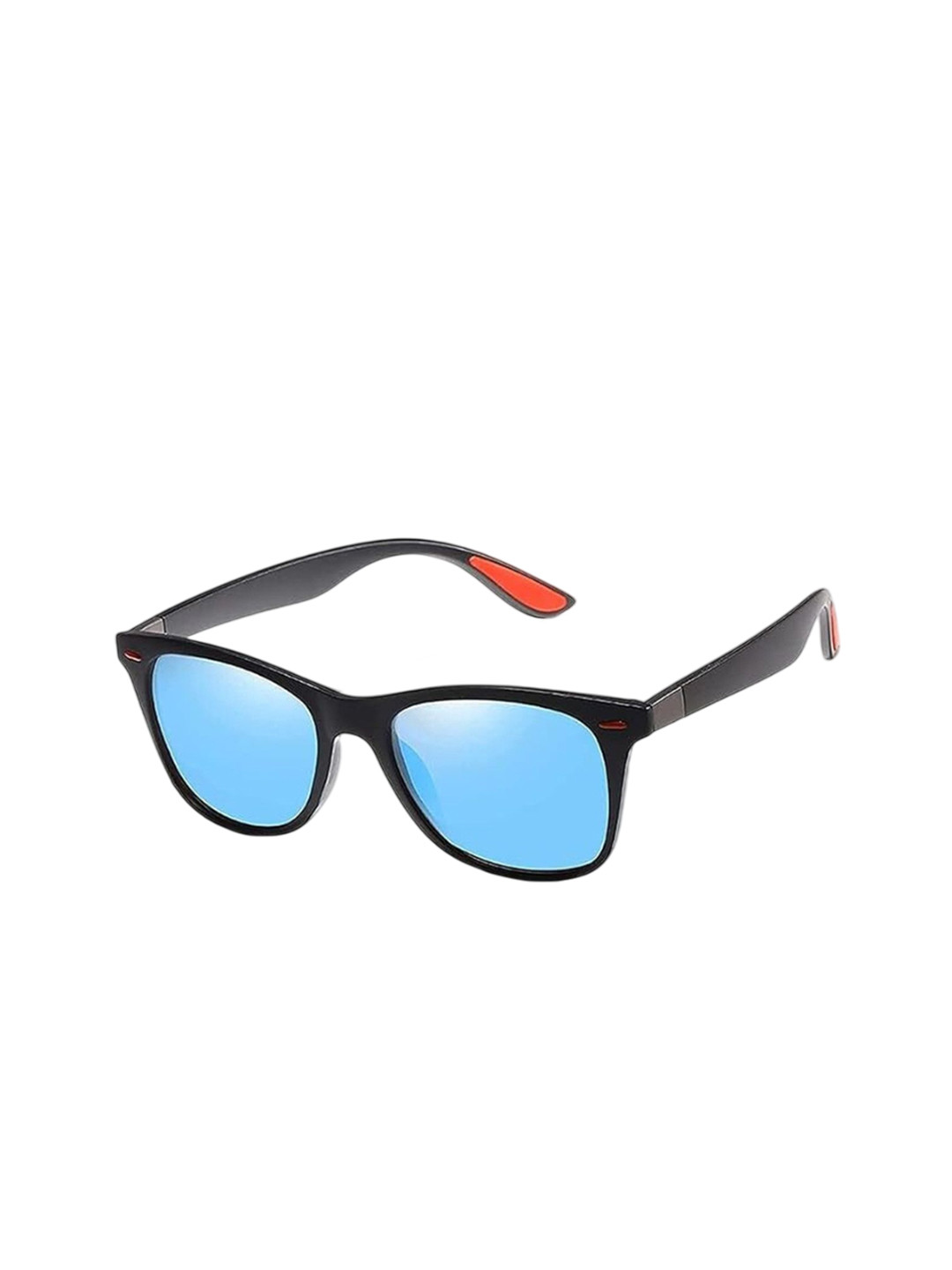 SPADEACES Unisex Polarised and UV Protected Wayfarer Sunglasses BLUE BLACK WAYFARAR-76_14