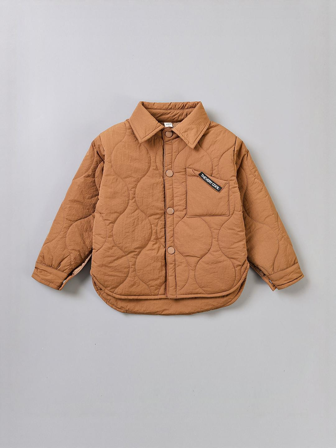 Hopscotch Boys Quilted Collared Front Open Jacket
