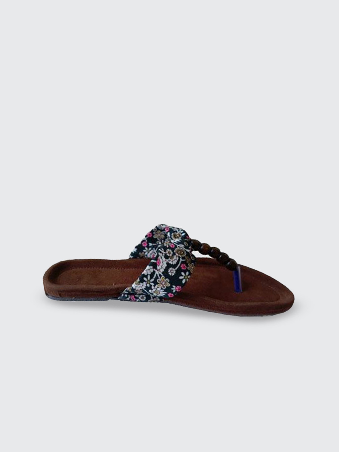 SHOE LAB Floral Printed Mules Flats With Western - Embellished