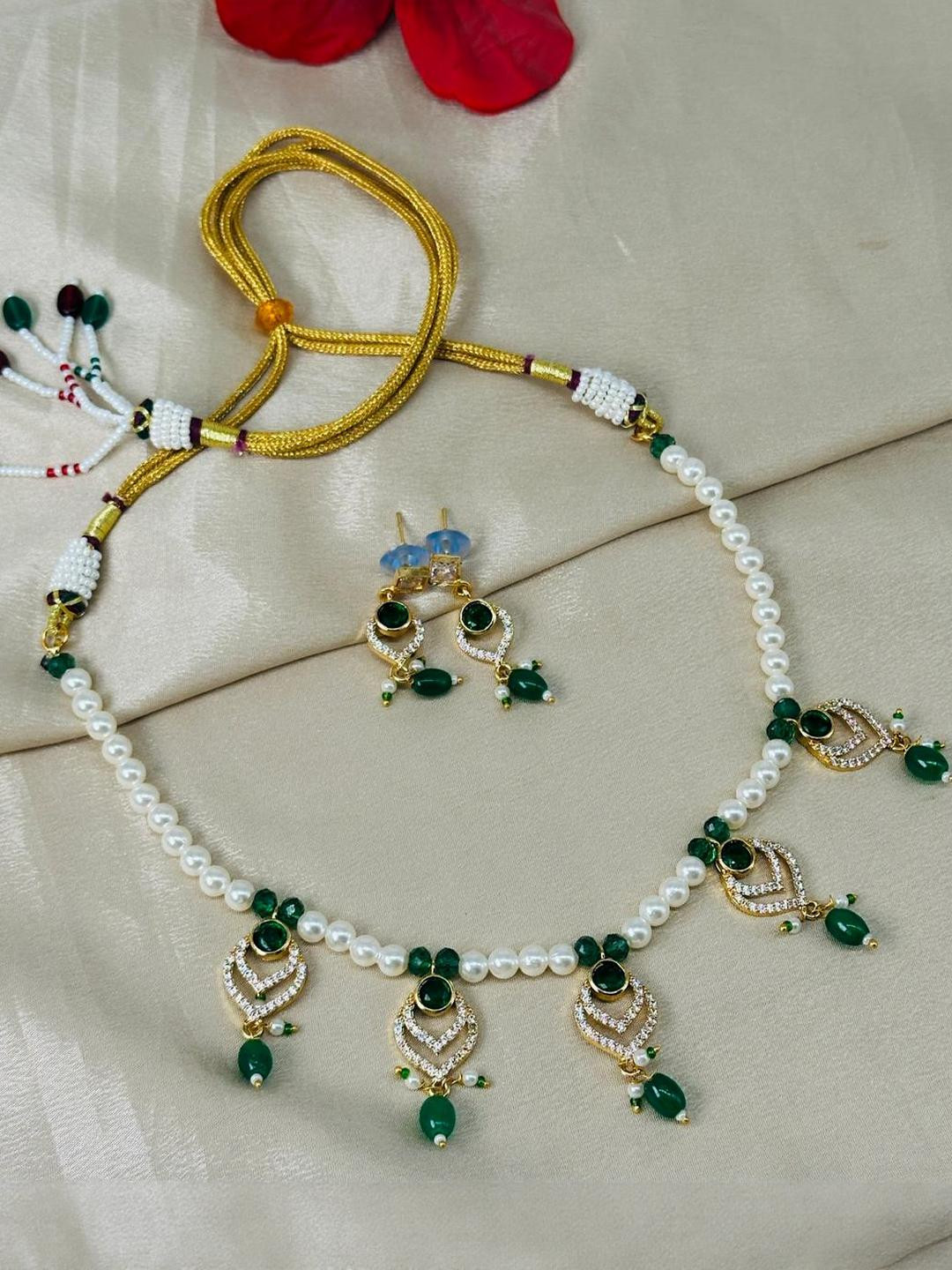 flying beads Women Artificial Beads Necklace and Earrings