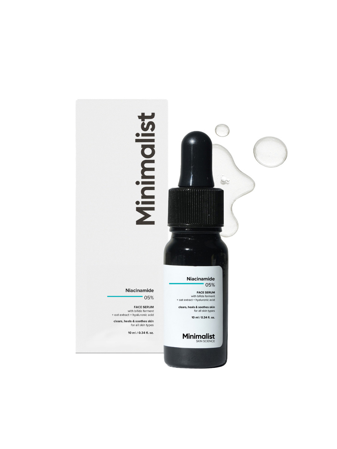 Minimalist Niacinamide 5% Face Serum with Oat Extract & Hyaluronic Acid - 10 ml