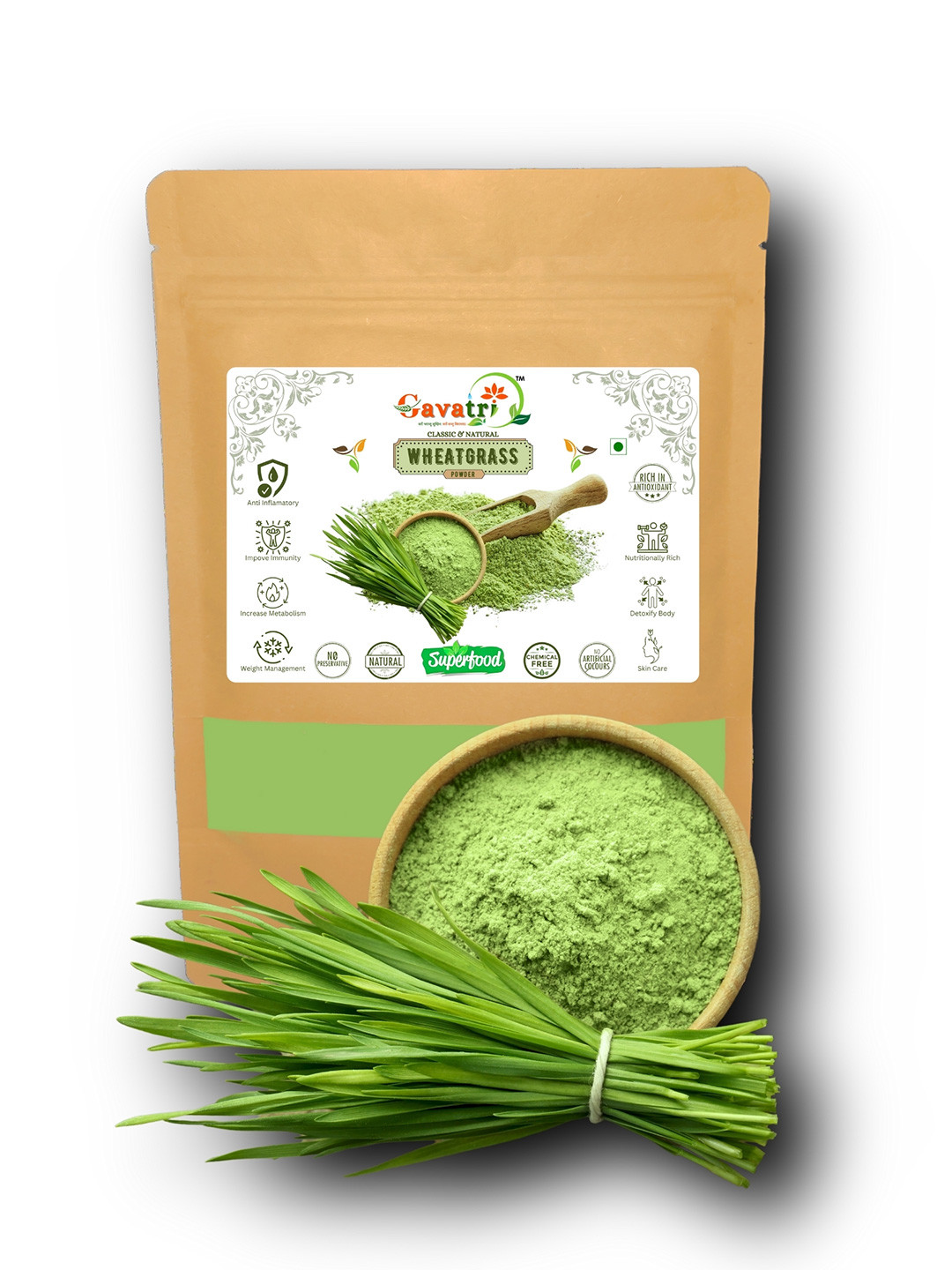 Gavatri Natural Wheatgrass Powder 1 Kg