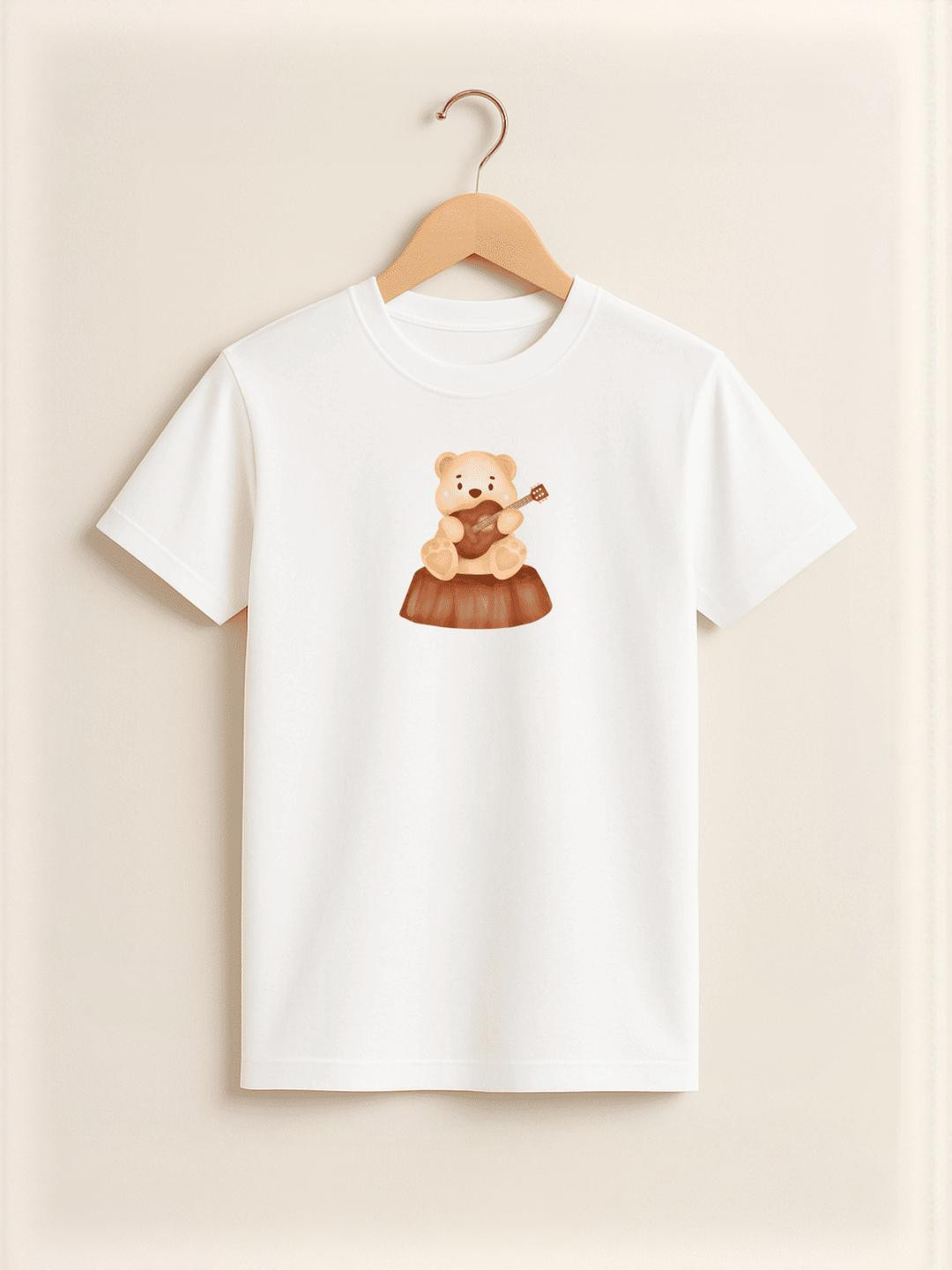 KIDAROO Kids Teddy Print Pure Cotton T-shirt