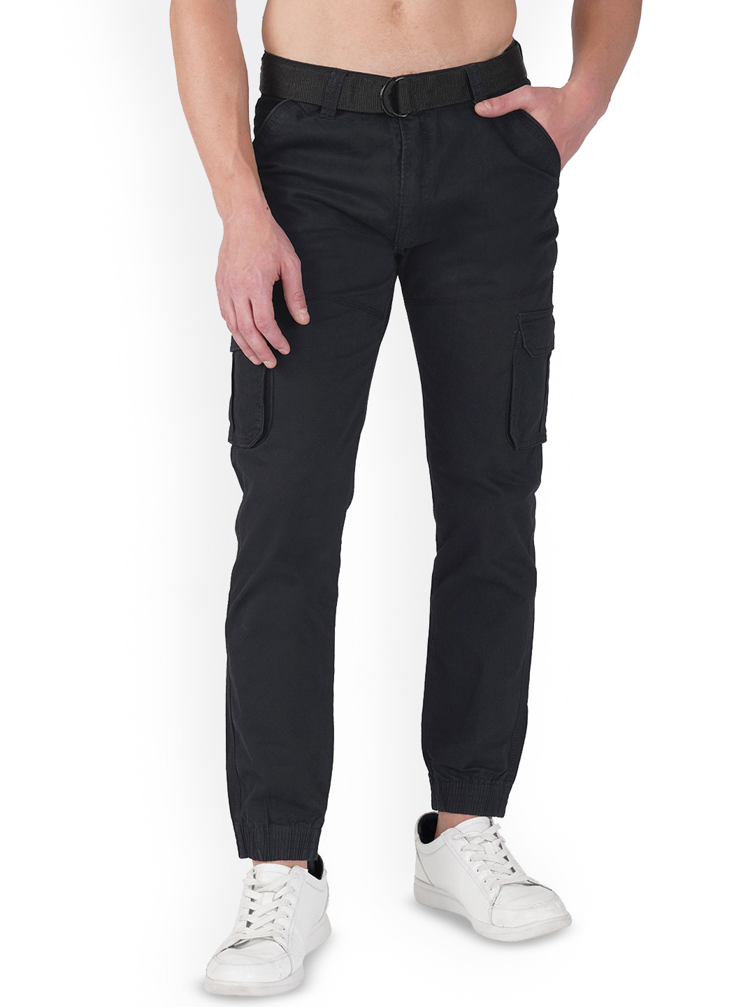Urban Legends Men Regular Fit Mid-Rise Flat-Front Cargos Trousers