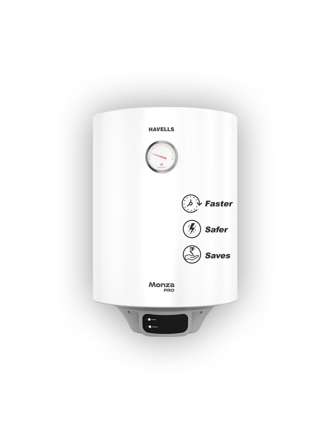 Havells White & Grey Monza Pro 4S 10L Water Heater
