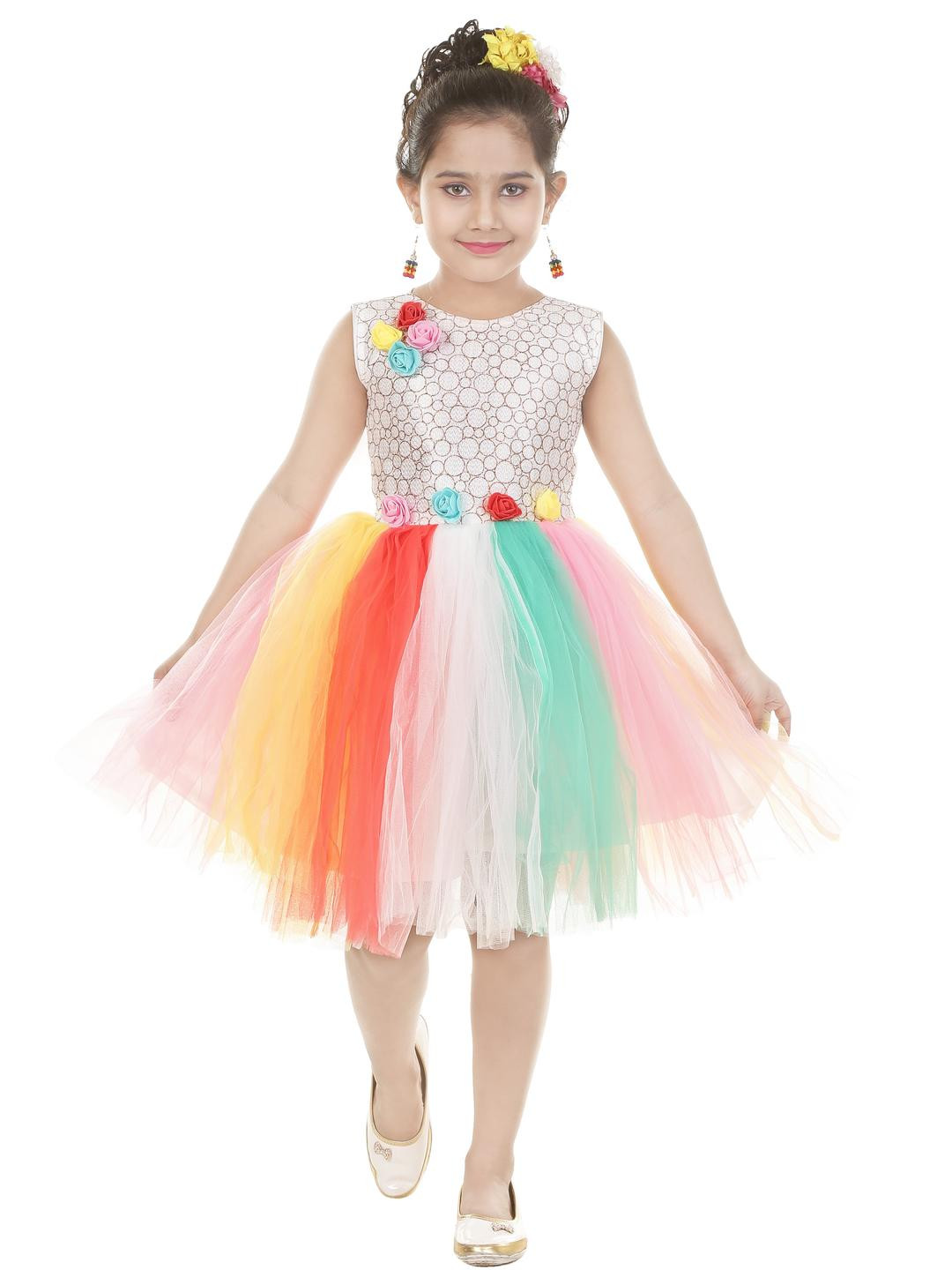 KJD Girls Multi A-Line Dresses