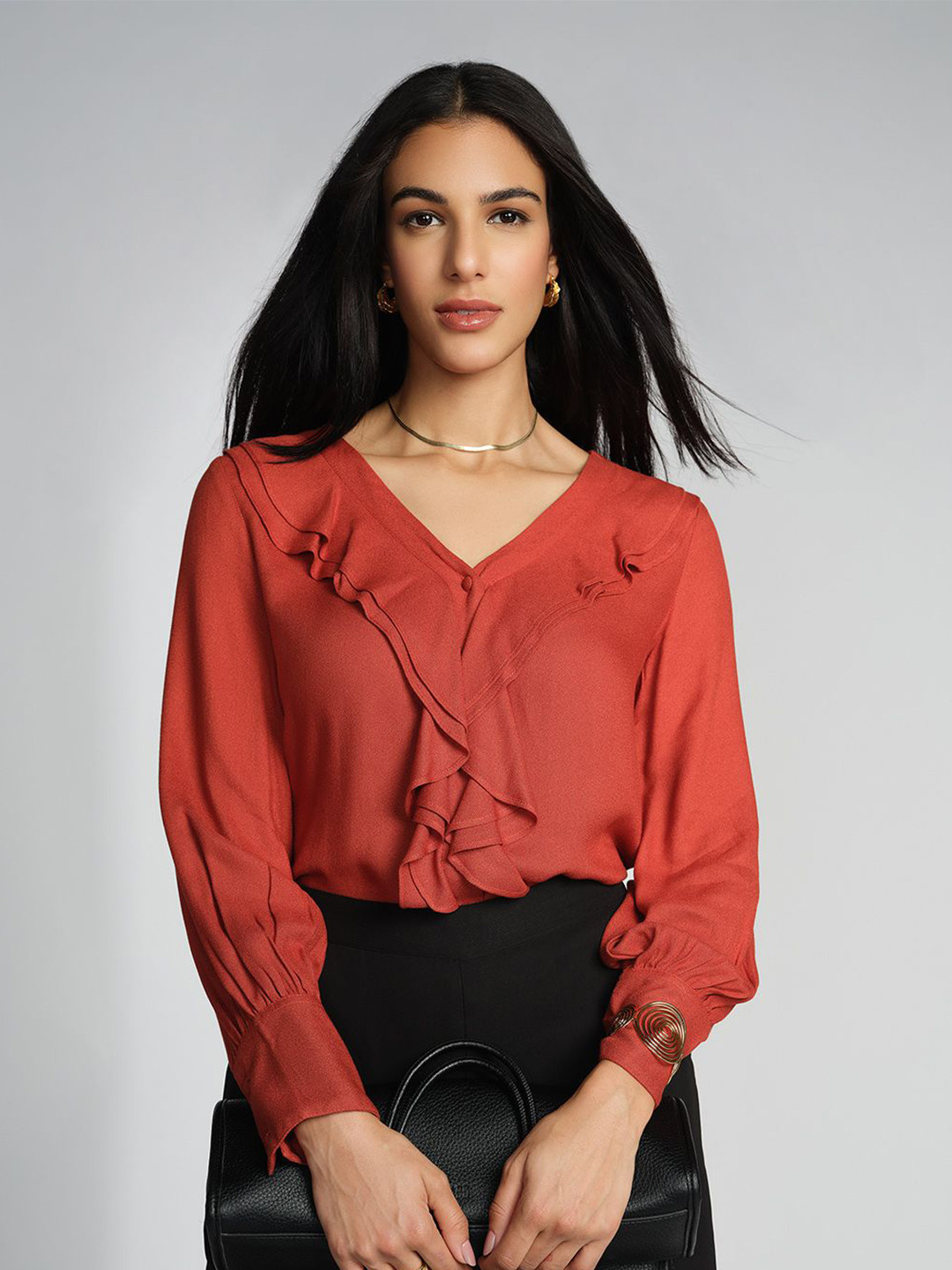 AND Cuffed Sleeves Regular Top