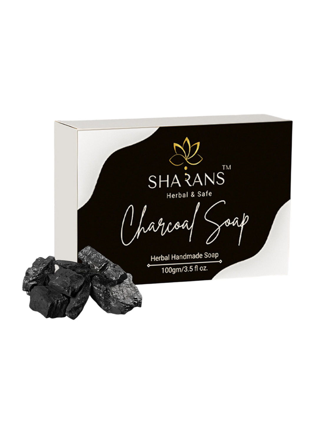 Sharans Activated Charcoal & Aloe Vera Soap- 100 g