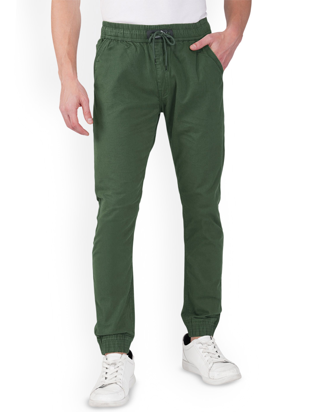 Urban Legends Men Jogger Fit Mid-Rise Drop Crotch Trousers