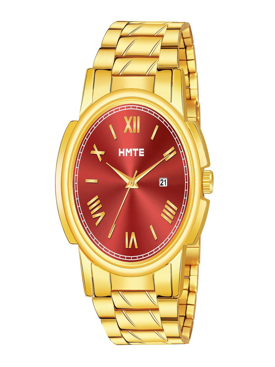 HMTE Men Bracelet Style Straps Analogue Watch HMTE HM-792Red